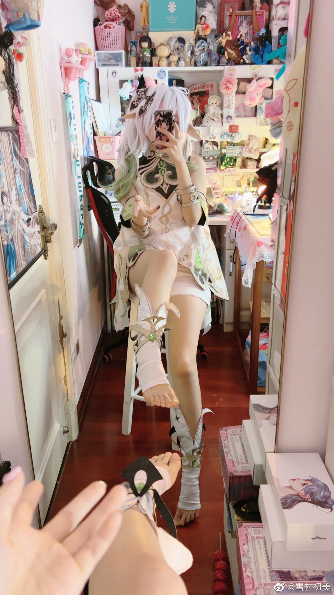 cos试妆 对啦我叫纳西妲哦～ 原神草神 纳西妲@雪村初美 COSPLAY-第18张