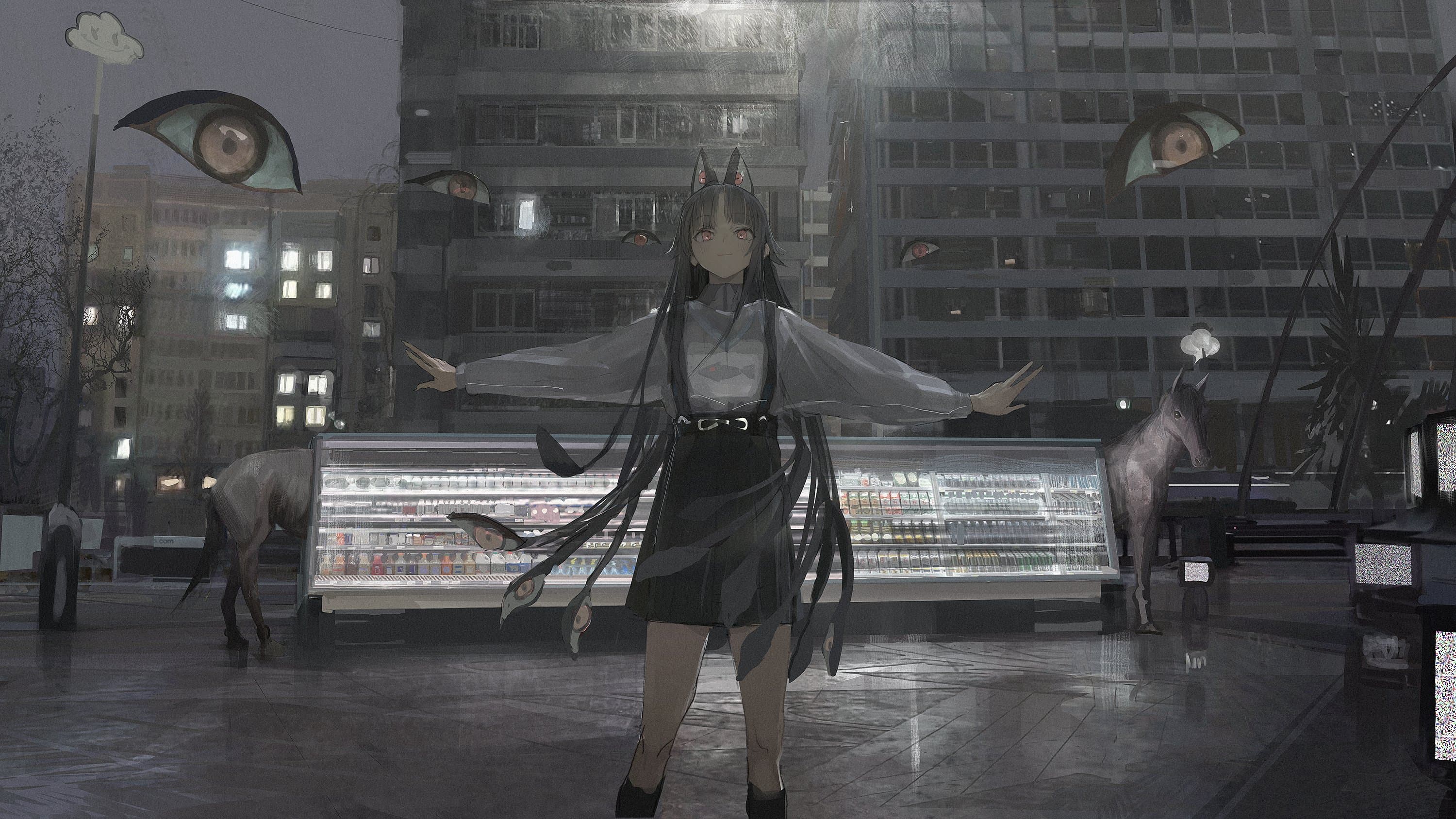 【插画美图】明日方舟 巫恋 瑕光  白毛兽耳 小豆泽心羽 今日插画热榜推荐 P站美图-第19张