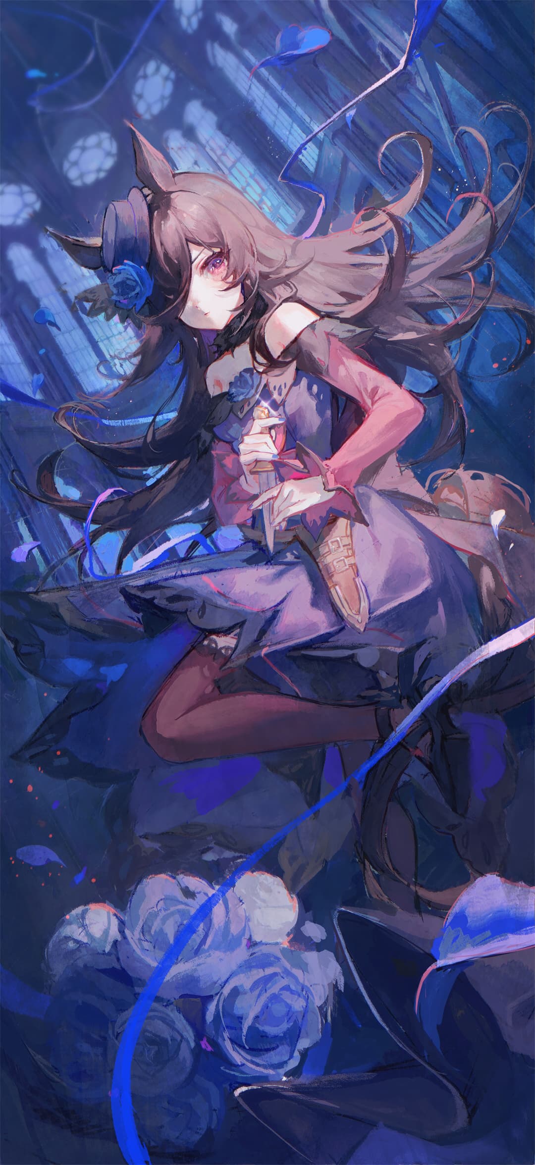 【插画美图】明日方舟 巫恋 瑕光  白毛兽耳 小豆泽心羽 今日插画热榜推荐 P站美图-第21张