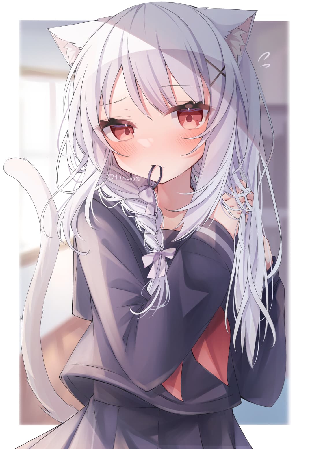 【插画美图】明日方舟 巫恋 瑕光  白毛兽耳 小豆泽心羽 今日插画热榜推荐 P站美图-第22张