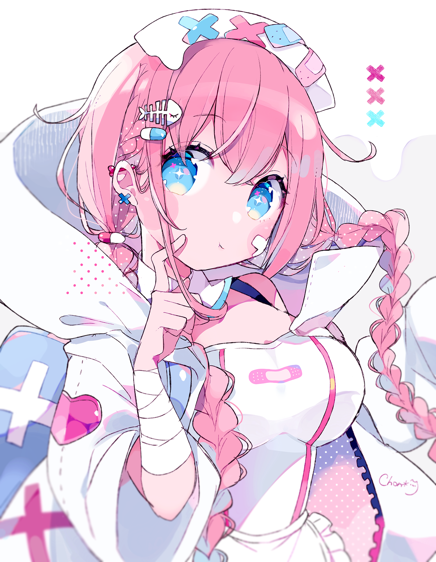 【插画美图】萌萌哒的小萝莉，把我的心都融化了 日本插画师ちょん＊的作品 P站画师-第4张