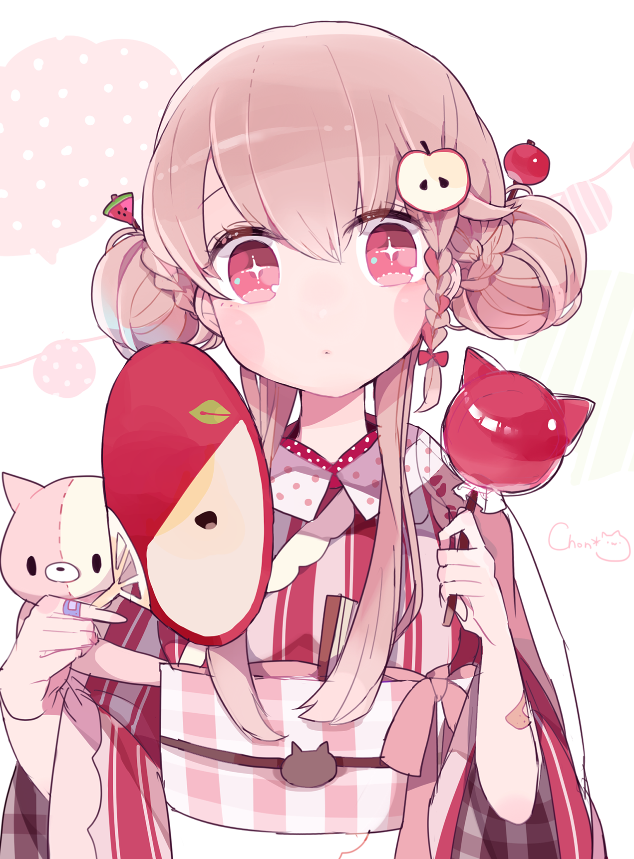 【插画美图】萌萌哒的小萝莉，把我的心都融化了 日本插画师ちょん＊的作品 P站画师-第8张