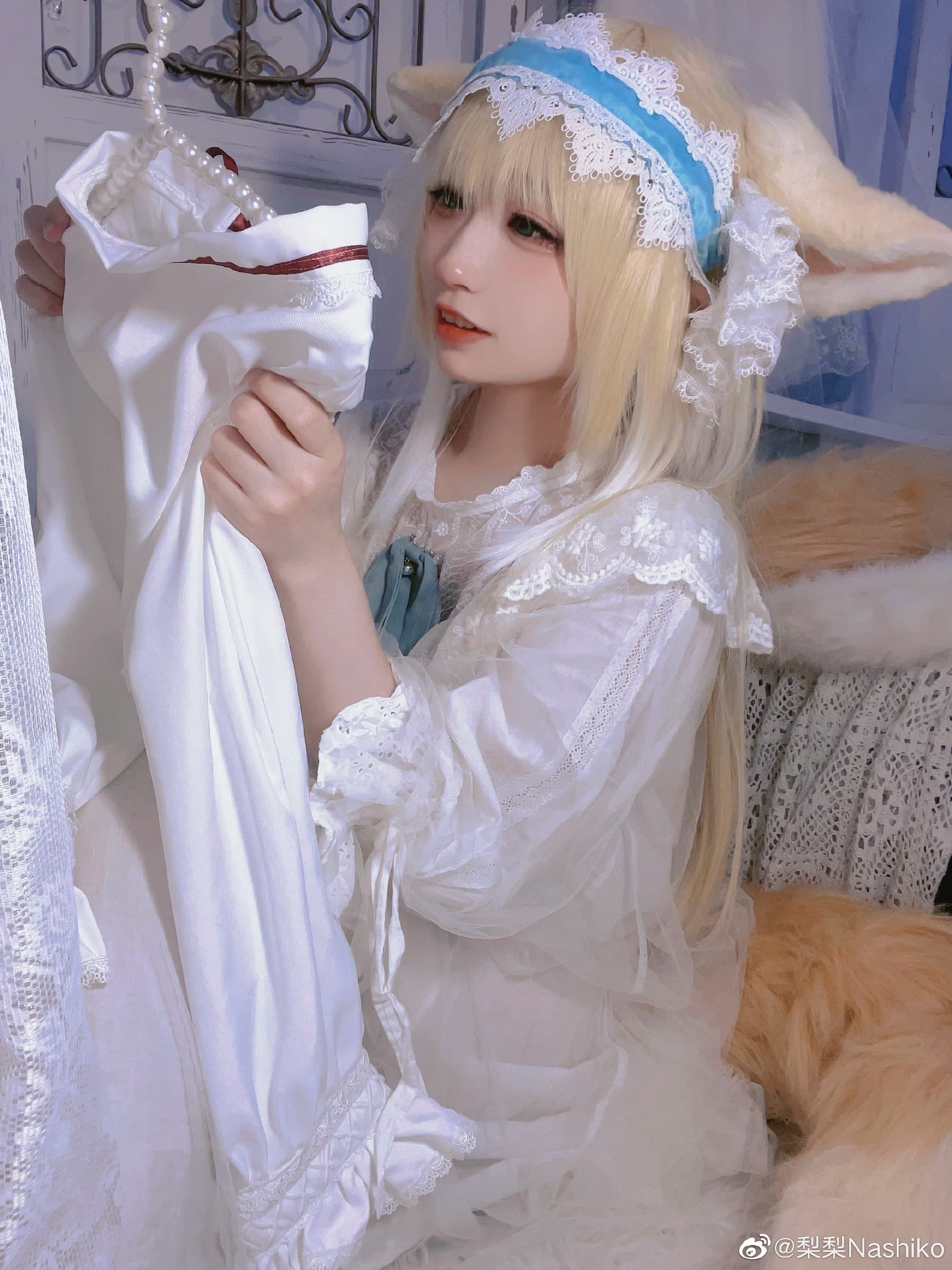 【COS】博士……唔！这是送给我、我的么？新衣服…喜欢！明日方舟 铃兰@梨梨Nashiko COSPLAY-第7张