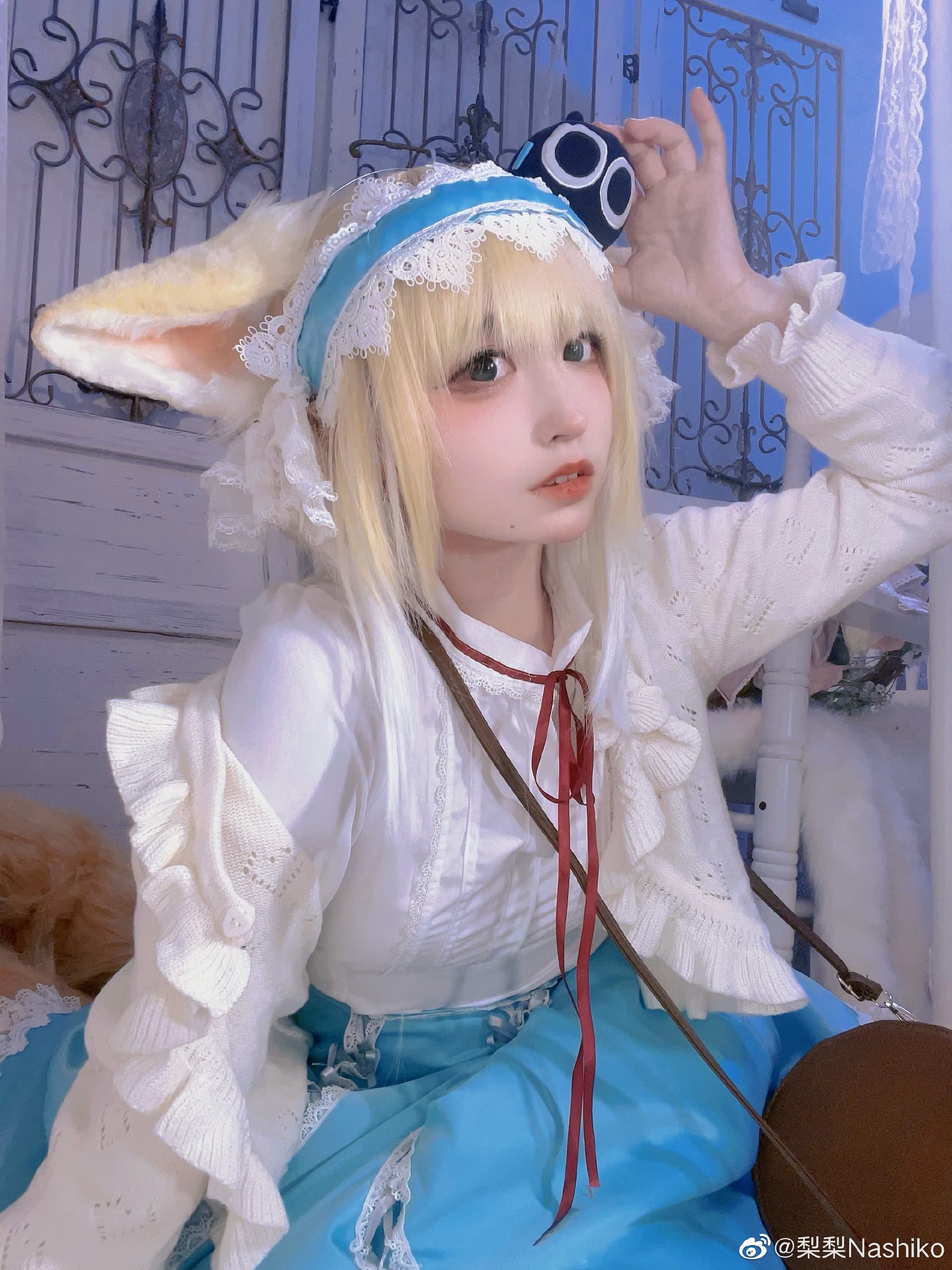 【COS】博士……唔！这是送给我、我的么？新衣服…喜欢！明日方舟 铃兰@梨梨Nashiko COSPLAY-第9张
