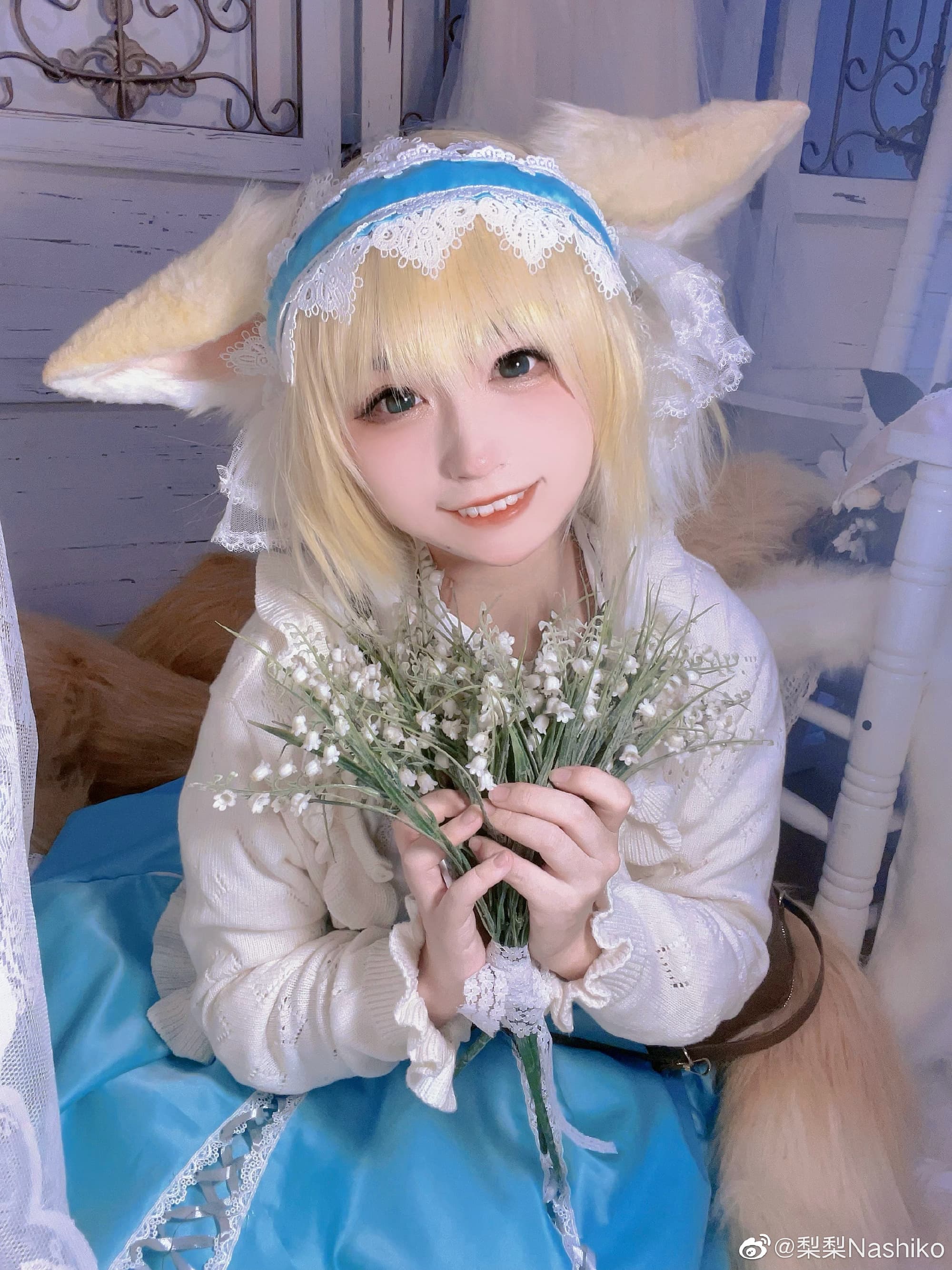 【COS】博士……唔！这是送给我、我的么？新衣服…喜欢！明日方舟 铃兰@梨梨Nashiko COSPLAY-第10张