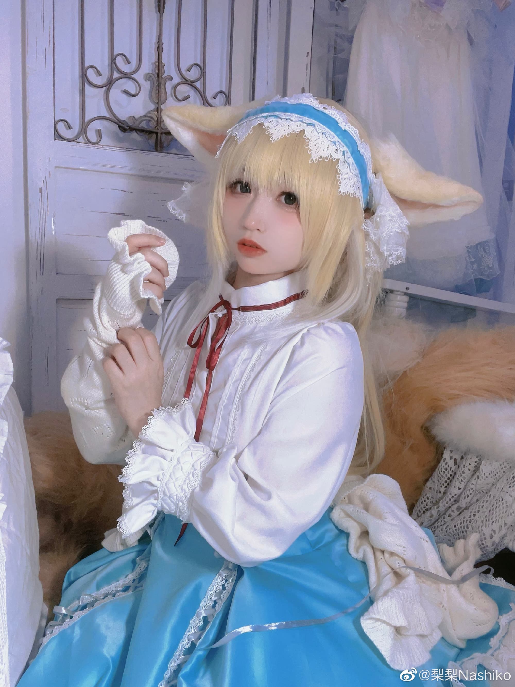 【COS】博士……唔！这是送给我、我的么？新衣服…喜欢！明日方舟 铃兰@梨梨Nashiko COSPLAY-第12张