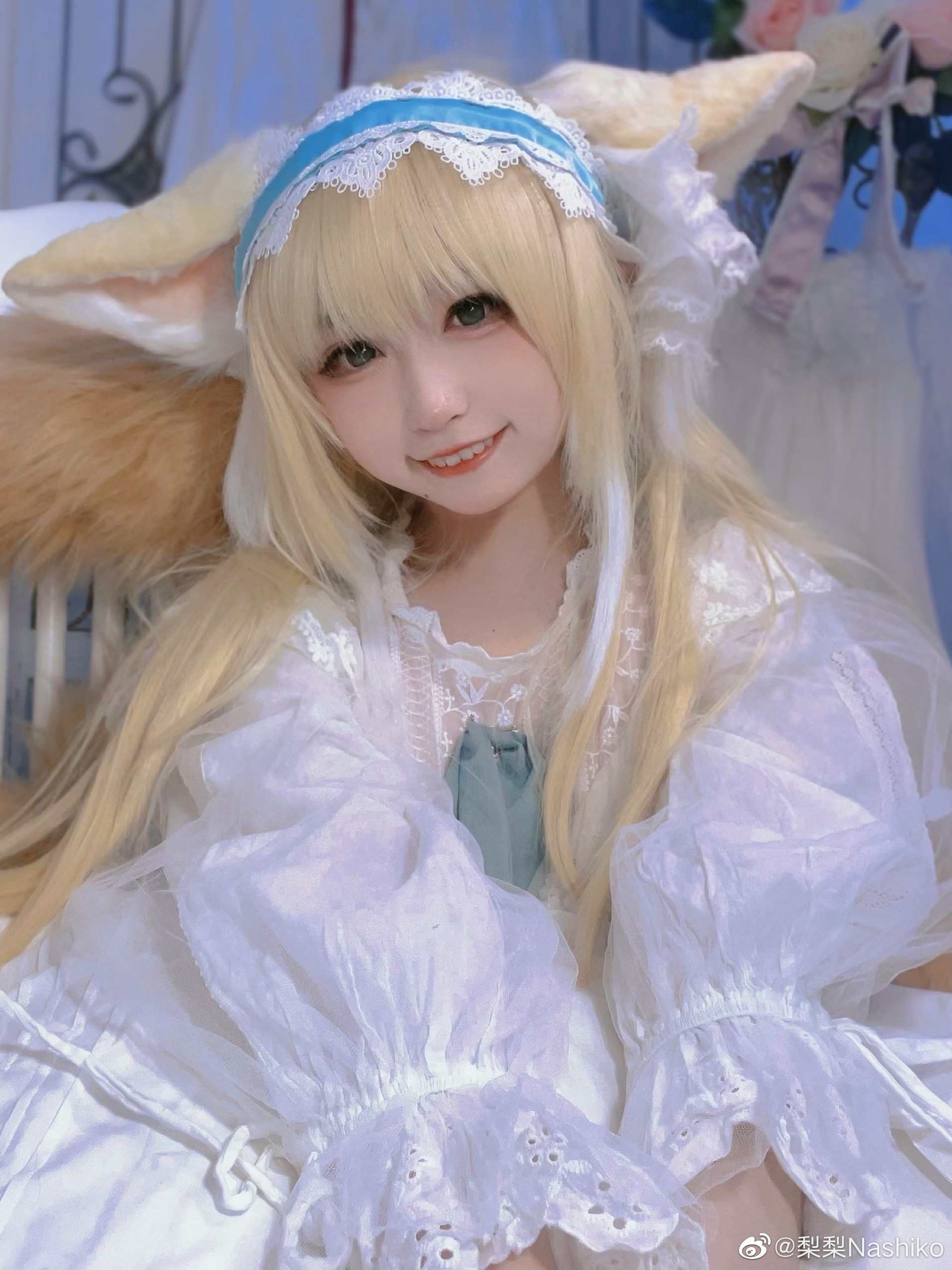 【COS】博士……唔！这是送给我、我的么？新衣服…喜欢！明日方舟 铃兰@梨梨Nashiko COSPLAY-第13张