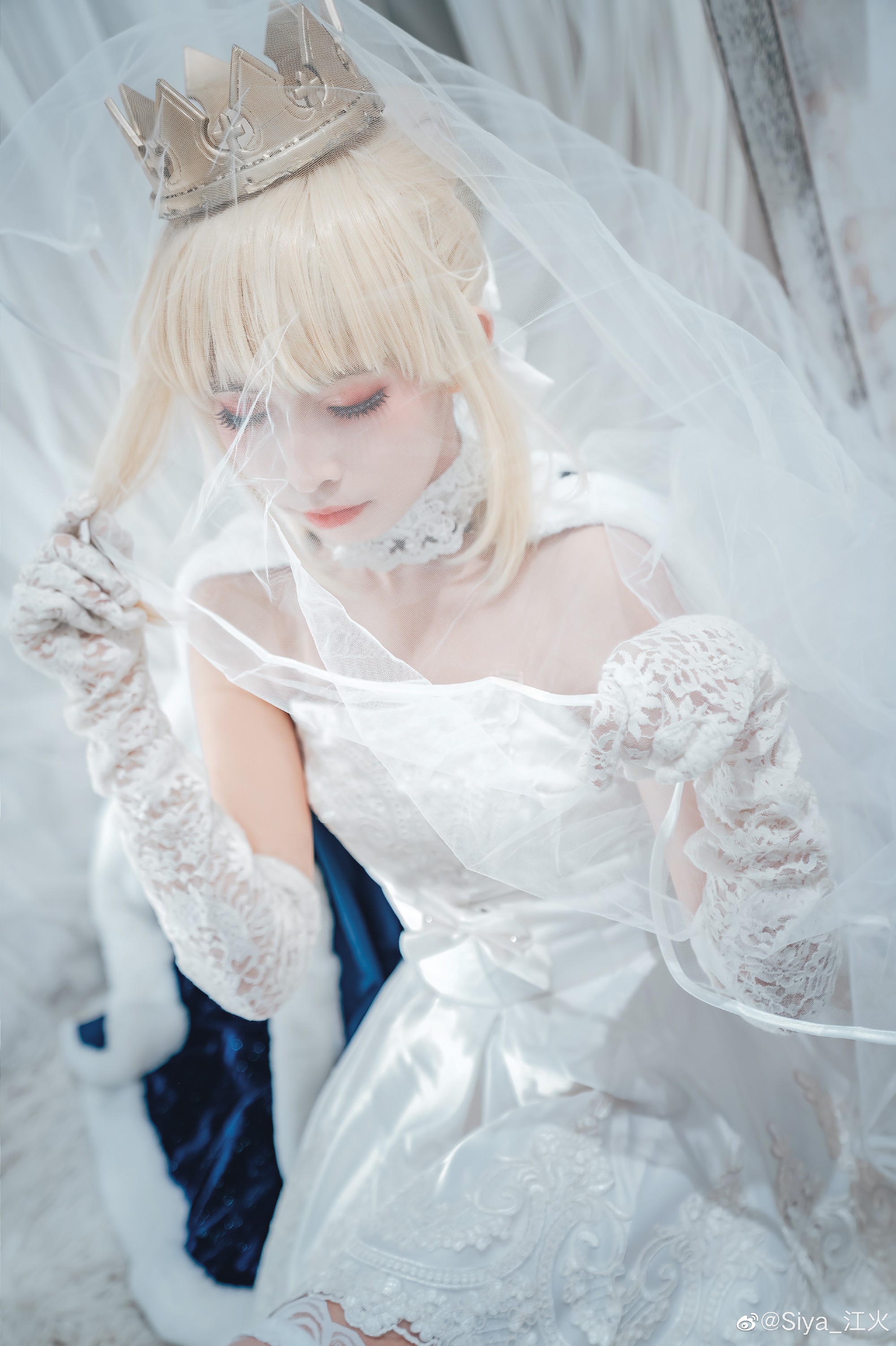 【COS】此后吾之剑与汝同在，汝之命运与吾共存。saber 阿尔托莉雅五周年礼服@Siya_江火 COSPLAY-第12张