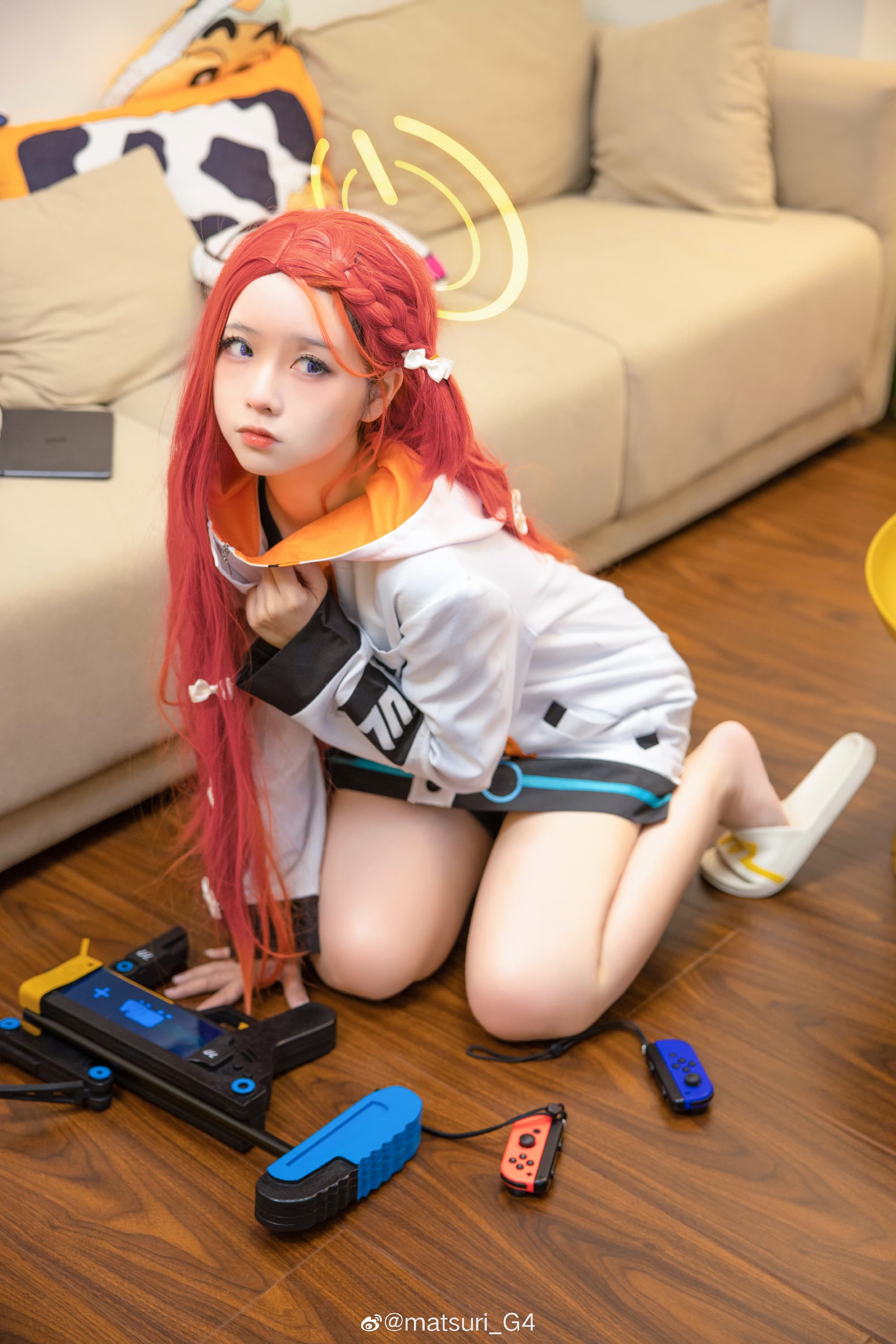 【COS】碧蓝档案 花冈柚子@matsuri_G4 COSPLAY-第3张