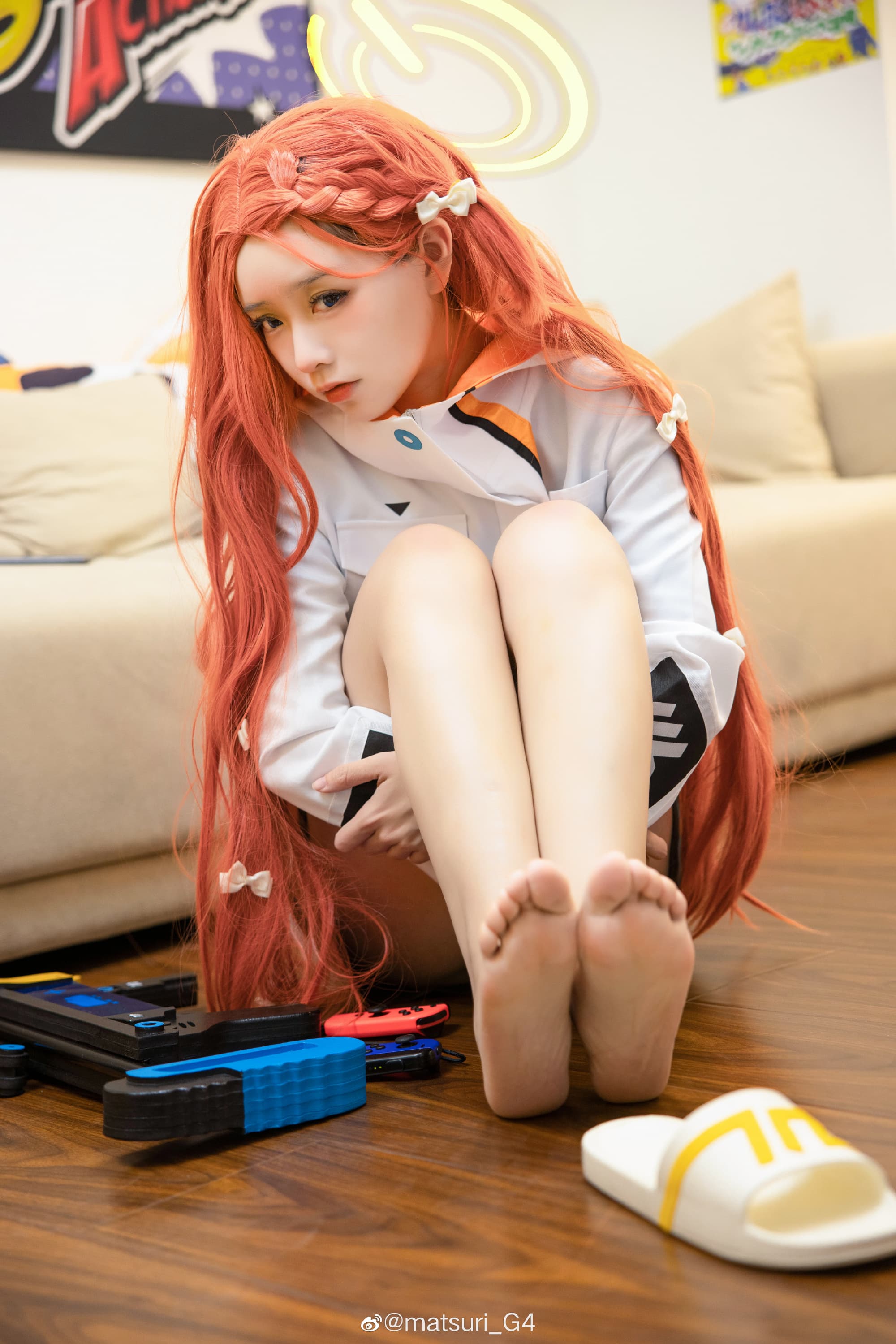 【COS】碧蓝档案 花冈柚子@matsuri_G4 COSPLAY-第4张