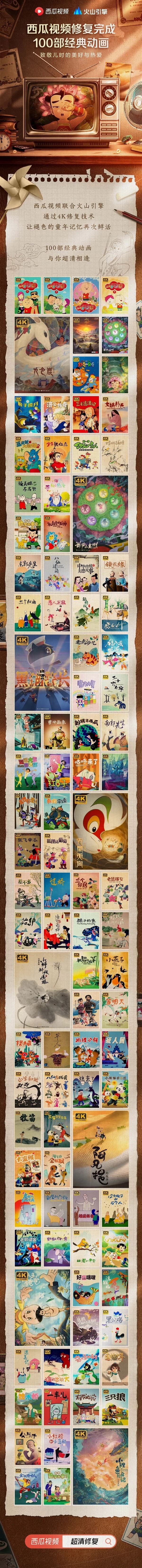 【次元速报】经典回忆杀！《大闹天宫》等100部4K修复动画免费看 情报总局-第2张