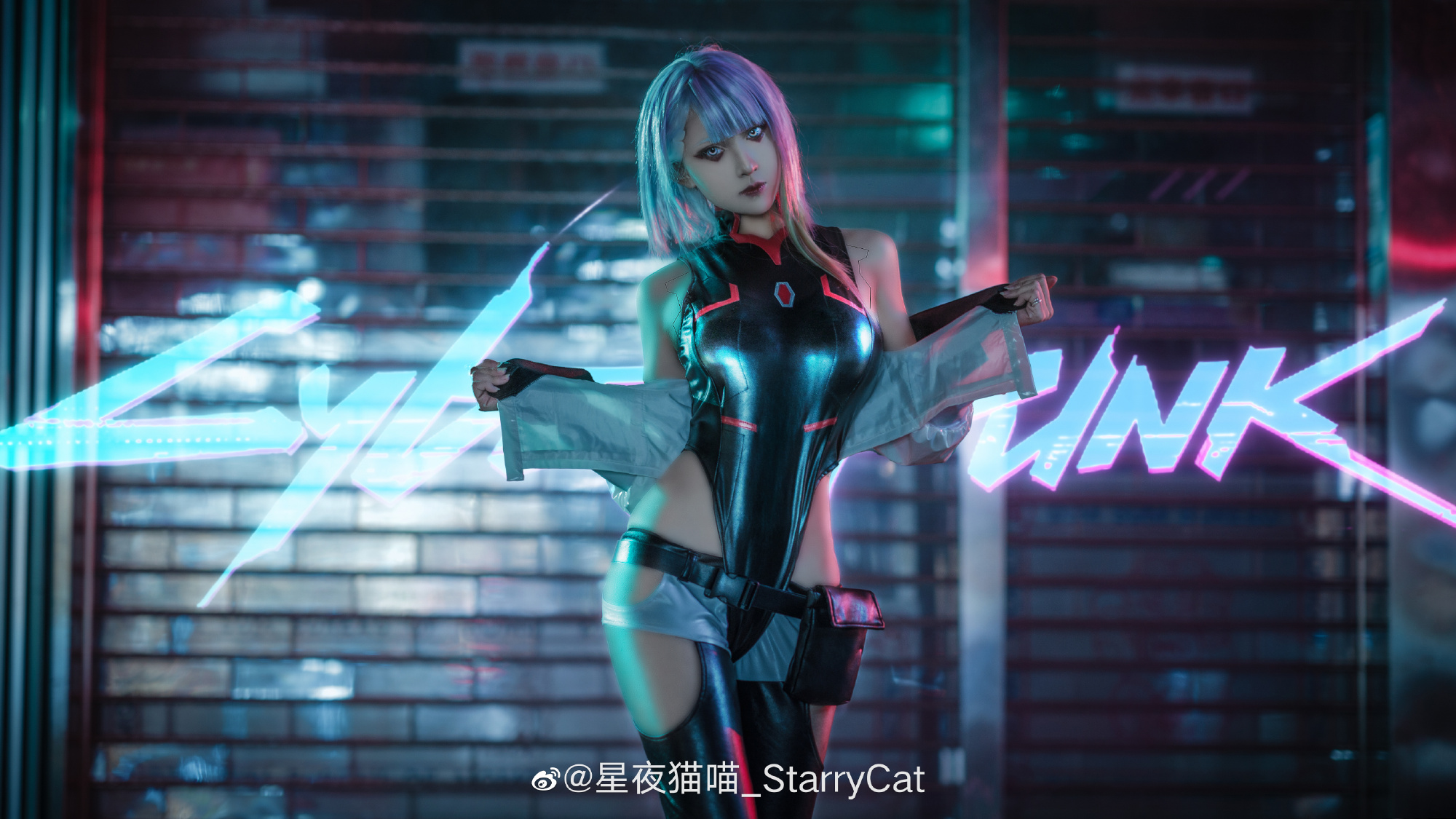 【cos正片】我觉得我们会是好搭档 赛博朋克边缘行者Lucy@星夜猫喵_StarryCat COSPLAY-第5张