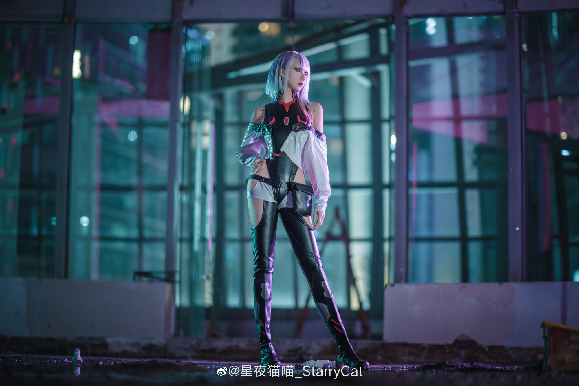 【cos正片】我觉得我们会是好搭档 赛博朋克边缘行者Lucy@星夜猫喵_StarryCat COSPLAY-第8张