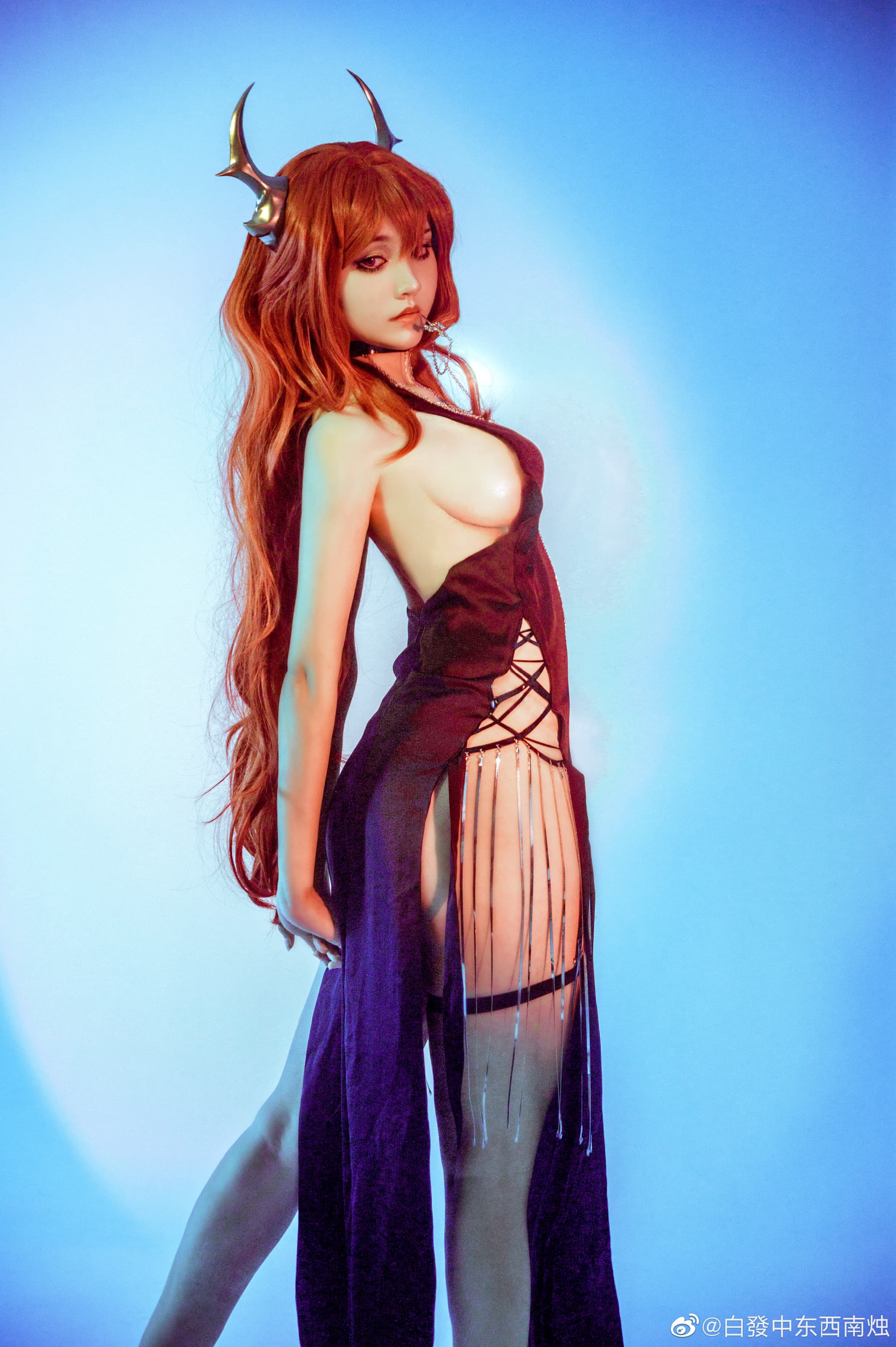【COS】懒癌晚期修好六套图没发我有罪 明日方舟 史尔特尔@白發中东西南烛 COSPLAY-第6张