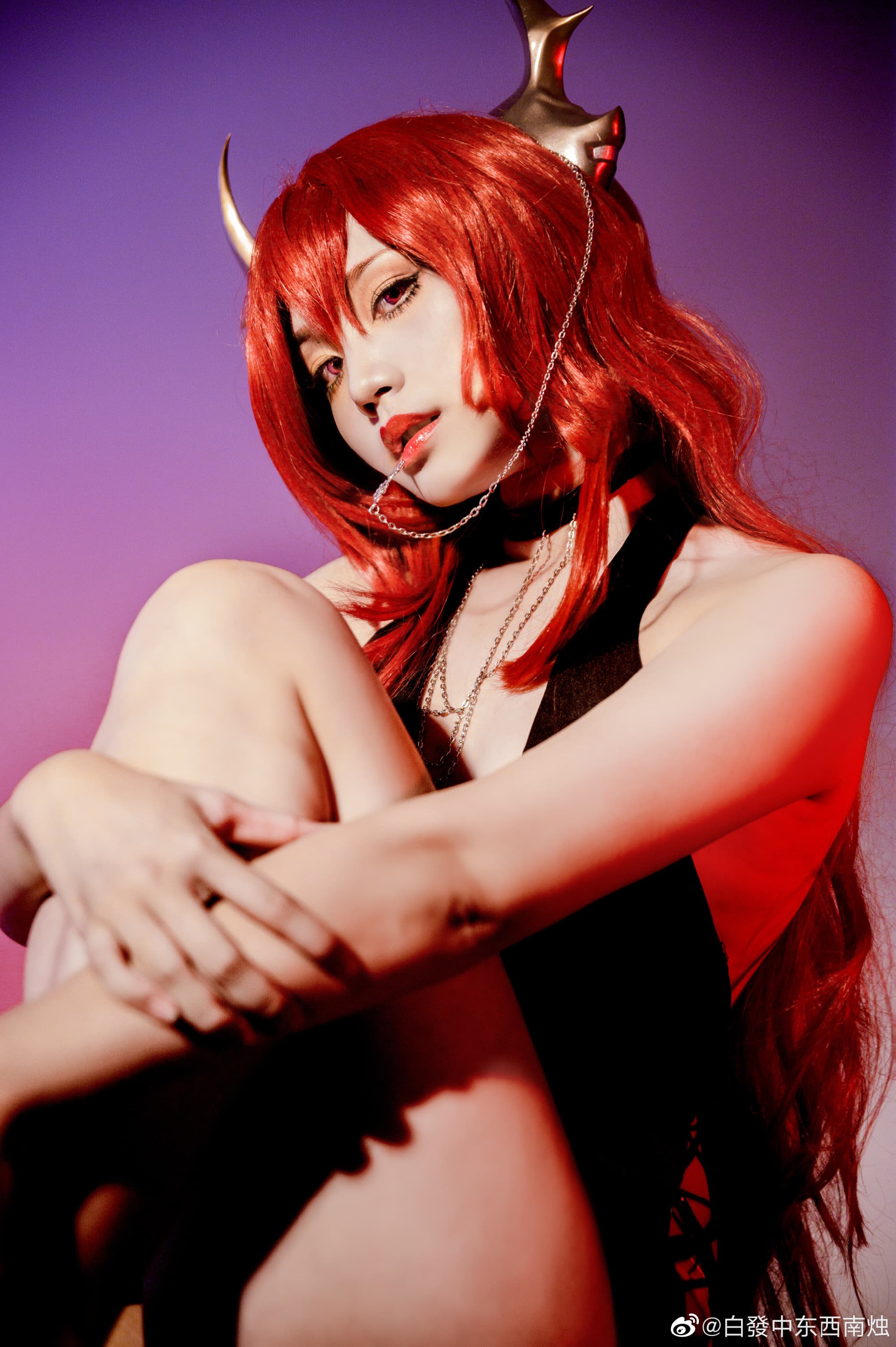 【COS】懒癌晚期修好六套图没发我有罪 明日方舟 史尔特尔@白發中东西南烛 COSPLAY-第13张