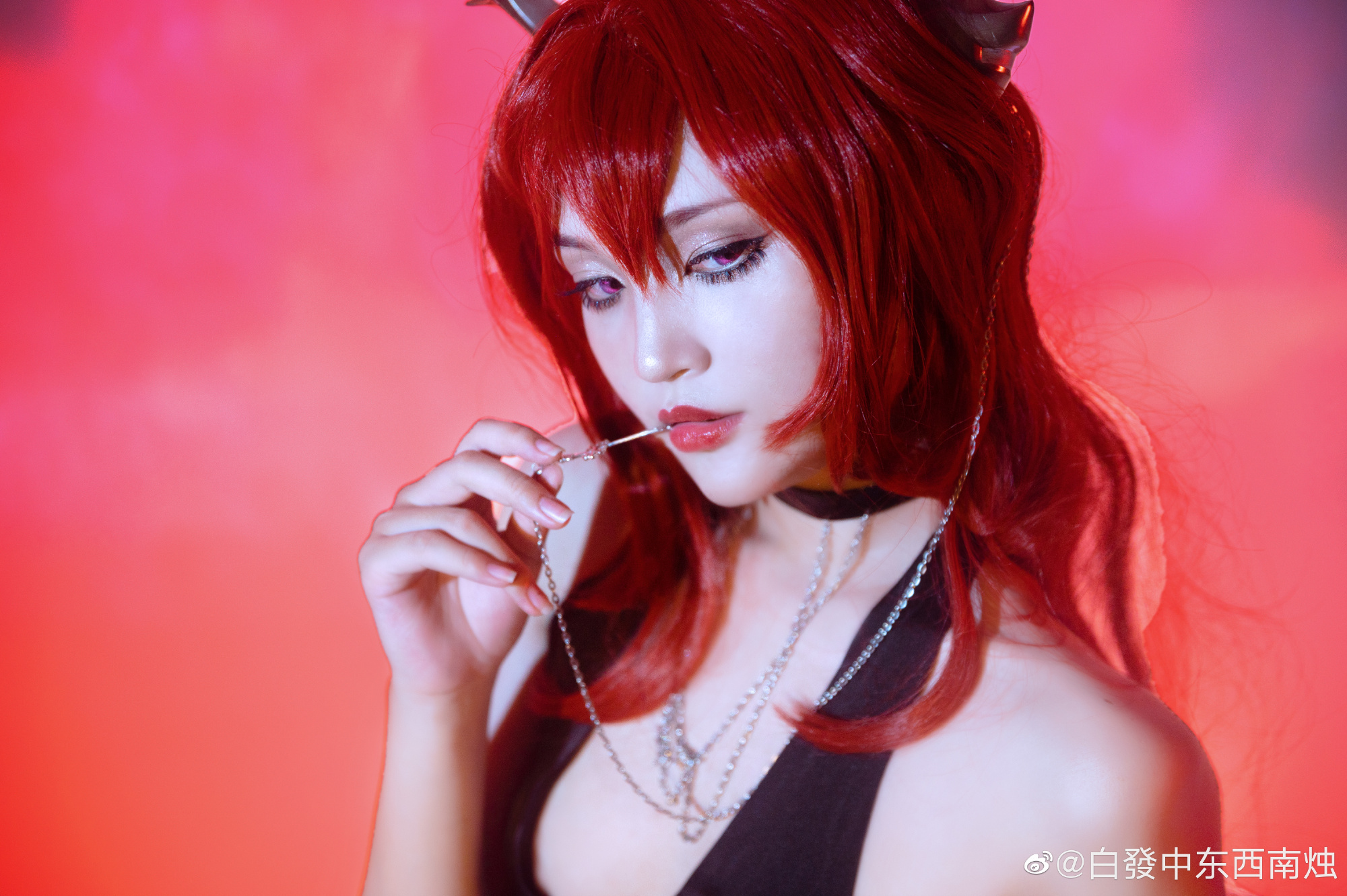 【COS】懒癌晚期修好六套图没发我有罪 明日方舟 史尔特尔@白發中东西南烛 COSPLAY-第15张
