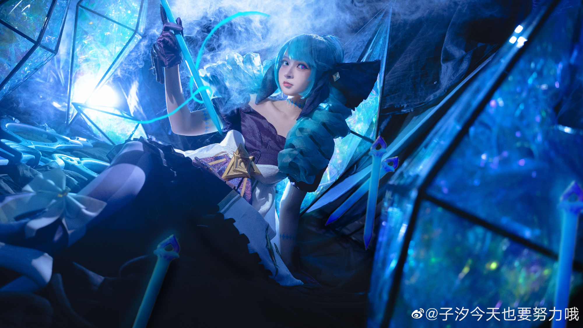 【COS】剪刀、针头、线团,我的主人用这些工具创造了我,我不会让她的天赋白白浪费 英雄联盟@子汐今天也要努力哦 COSPLAY-第2张