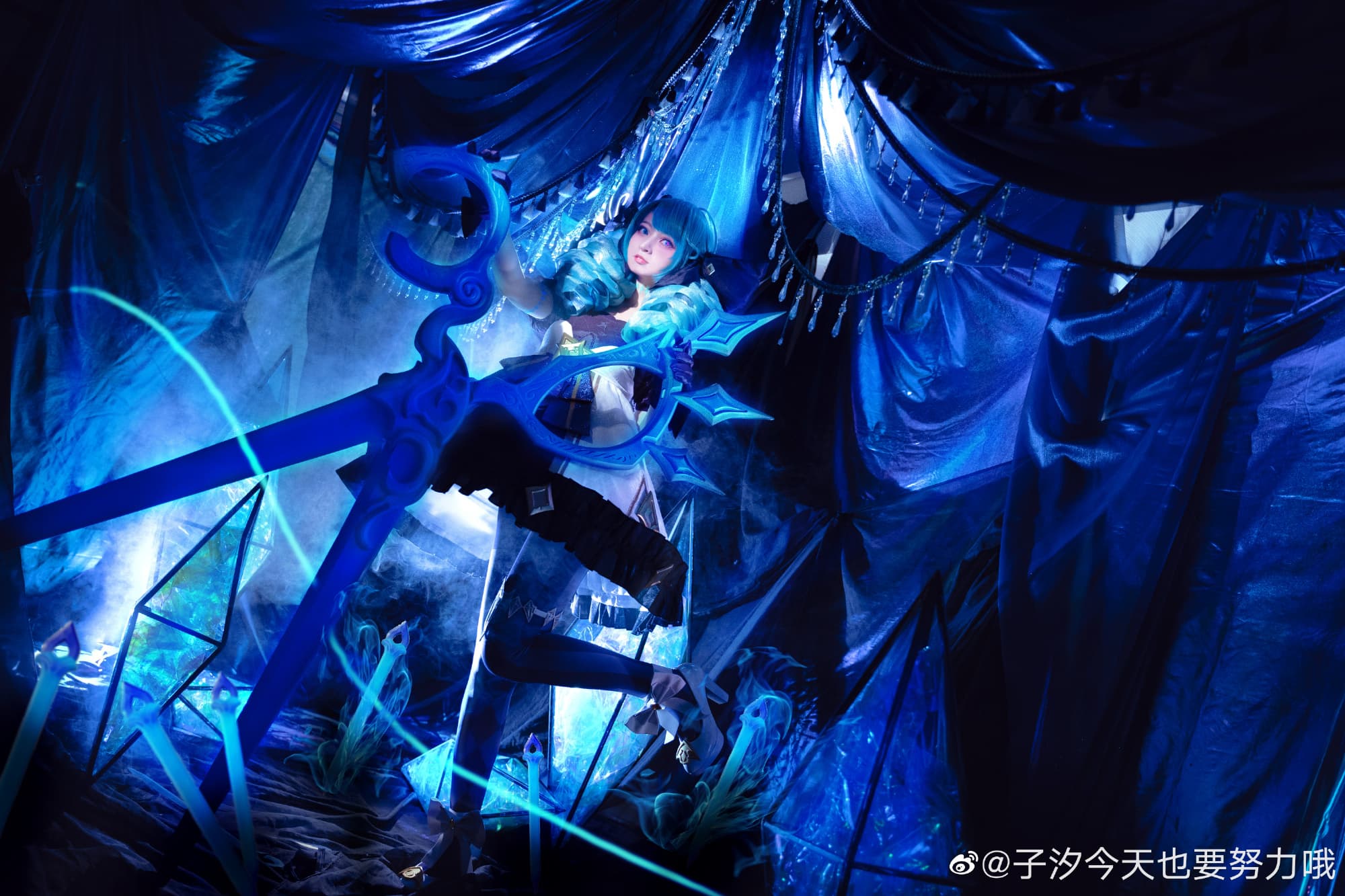 【COS】剪刀、针头、线团,我的主人用这些工具创造了我,我不会让她的天赋白白浪费 英雄联盟@子汐今天也要努力哦 COSPLAY-第9张