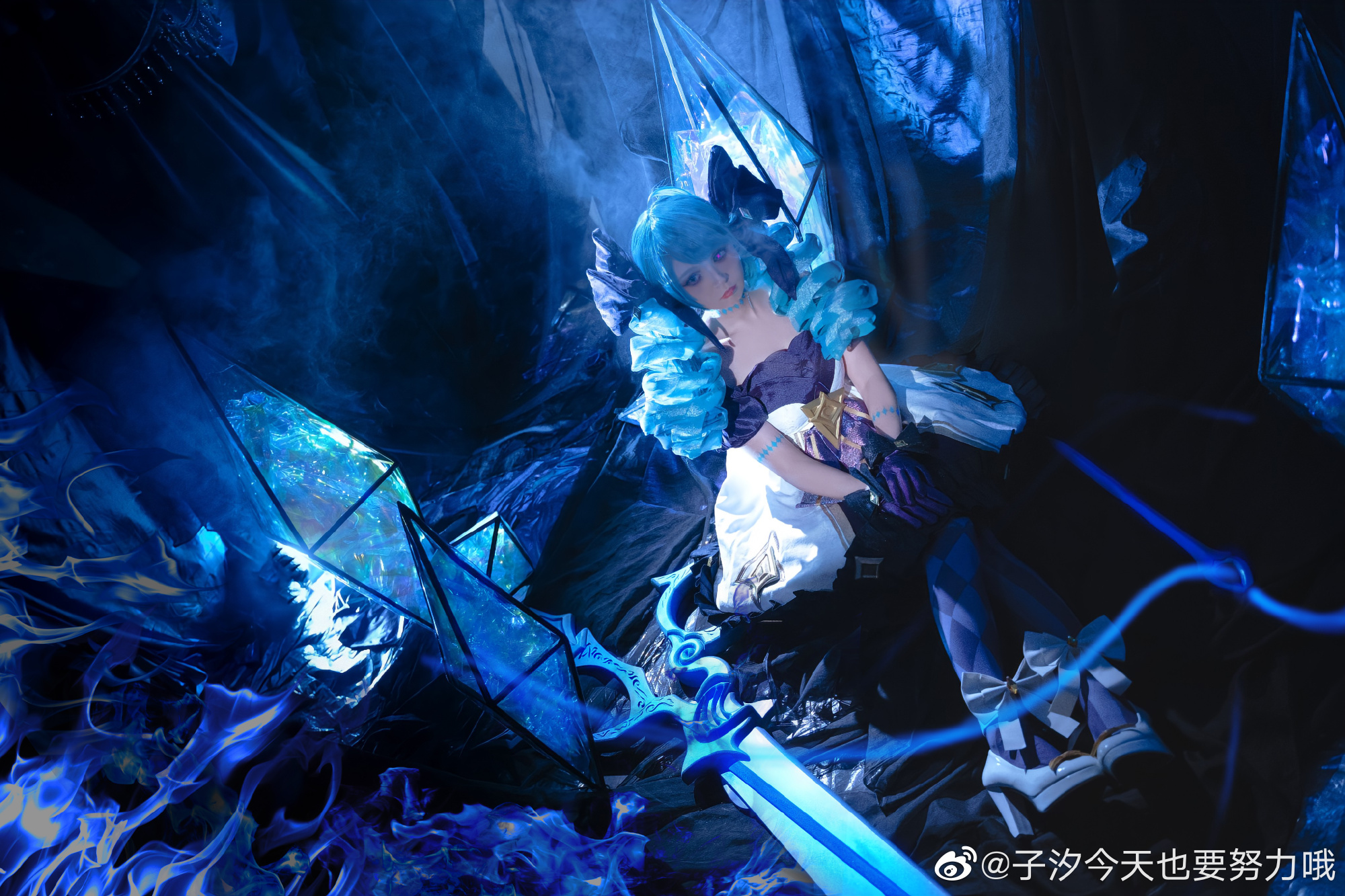 【COS】剪刀、针头、线团,我的主人用这些工具创造了我,我不会让她的天赋白白浪费 英雄联盟@子汐今天也要努力哦 COSPLAY-第11张