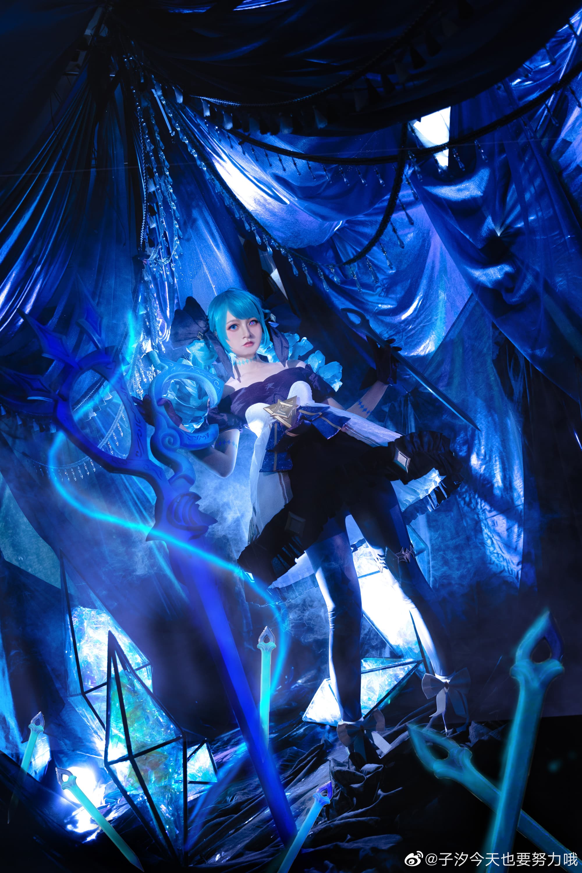 【COS】剪刀、针头、线团,我的主人用这些工具创造了我,我不会让她的天赋白白浪费 英雄联盟@子汐今天也要努力哦 COSPLAY-第12张