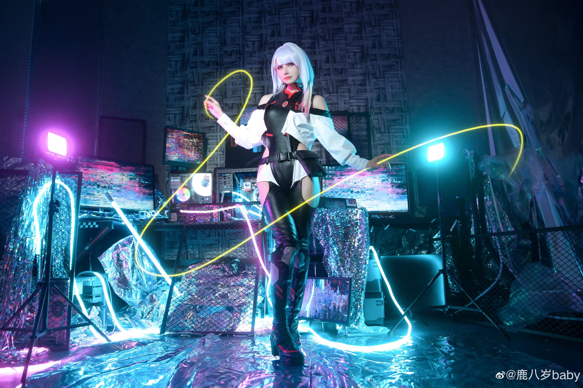 【COS】赛博朋克2077 赛博边缘行者：露西@鹿八岁baby COSPLAY-第1张