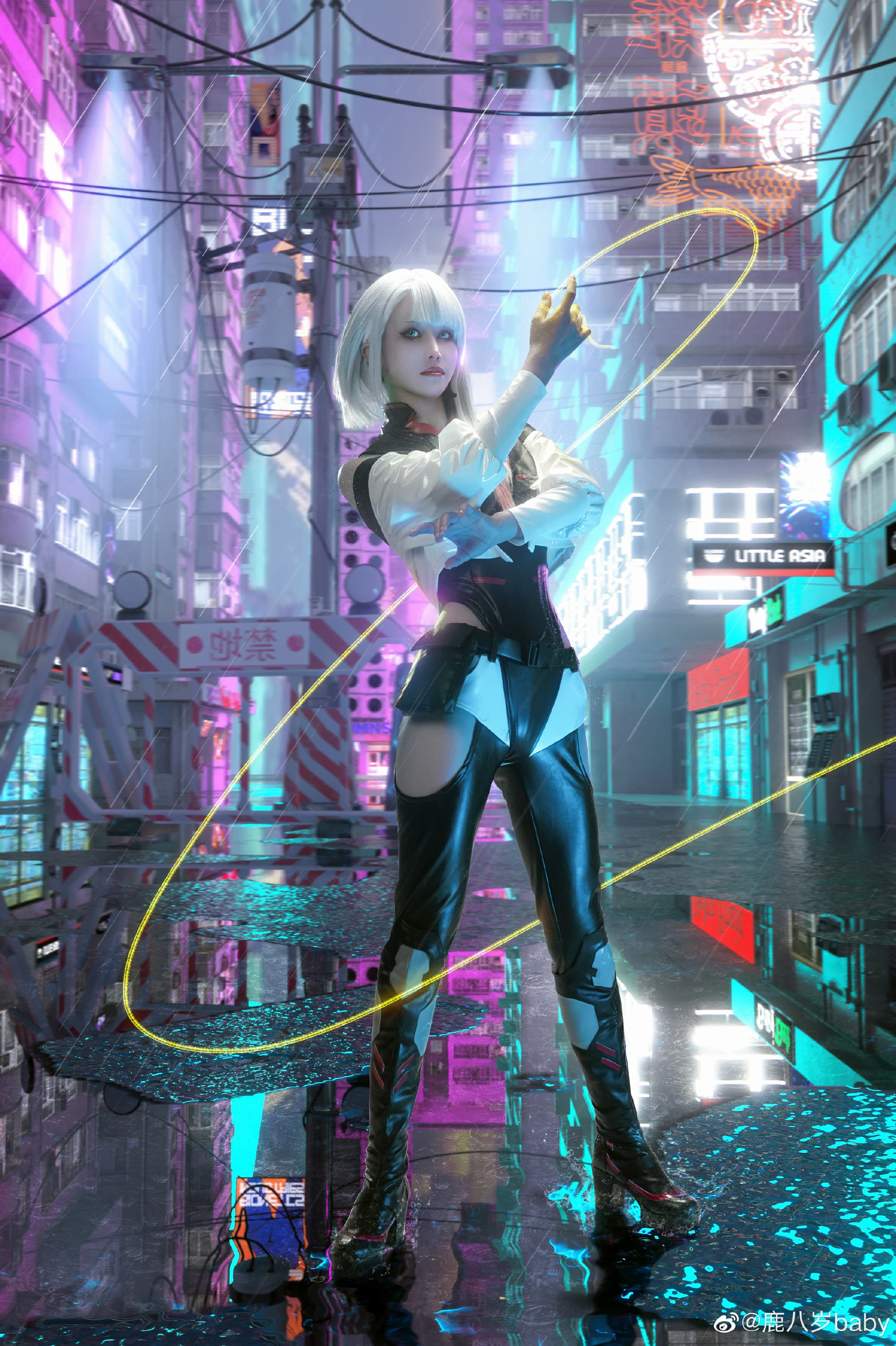 【COS】赛博朋克2077 赛博边缘行者：露西@鹿八岁baby COSPLAY-第6张