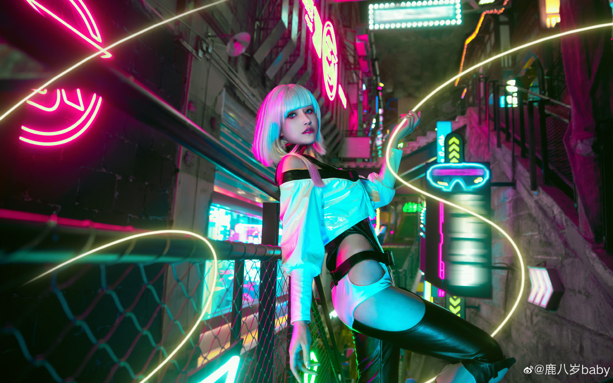 【COS】赛博朋克2077 赛博边缘行者：露西@鹿八岁baby COSPLAY-第8张