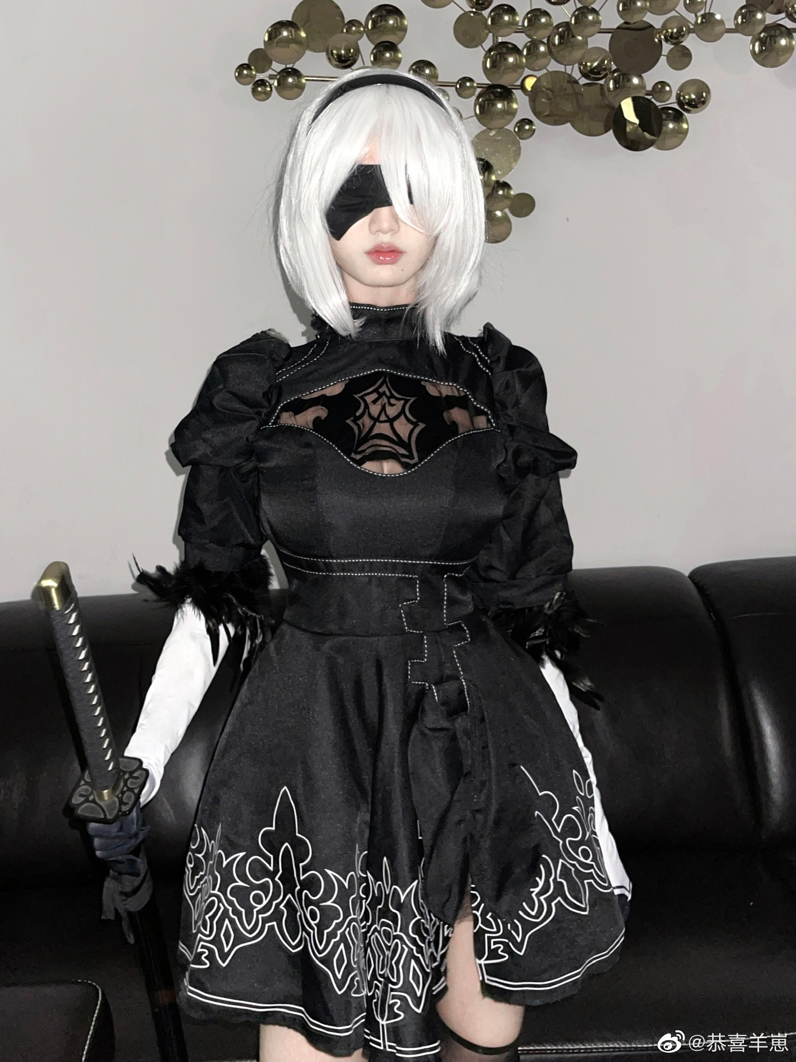 【COS】我从未留意过，这世界是如此的美丽 尼尔:机械纪元 2b小姐姐@恭喜羊崽 COSPLAY-第2张