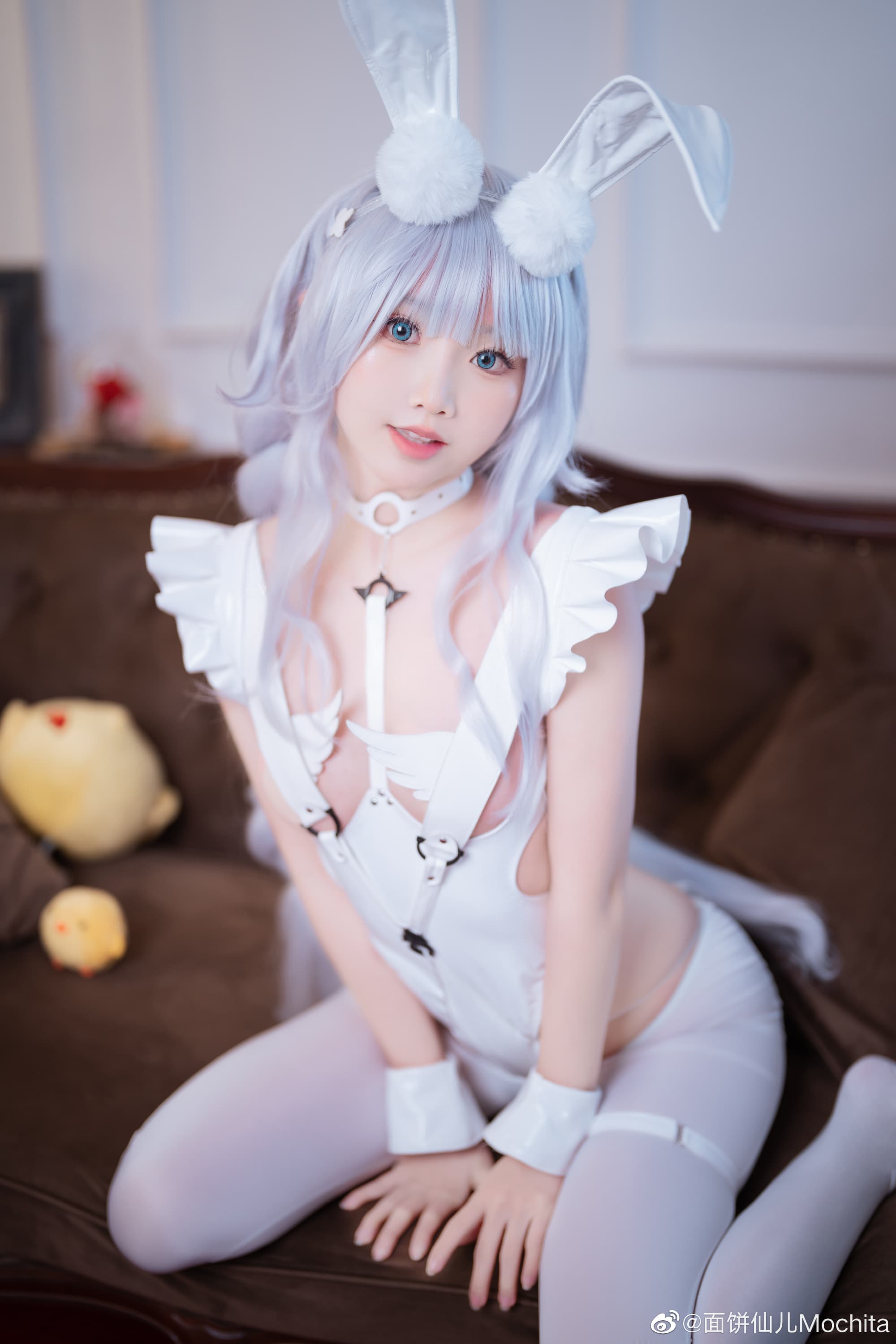 【COS】懒懒的白兔—— 你来了啊，指挥官。碧蓝航线 恶毒@面饼仙儿Mochita COSPLAY-第2张