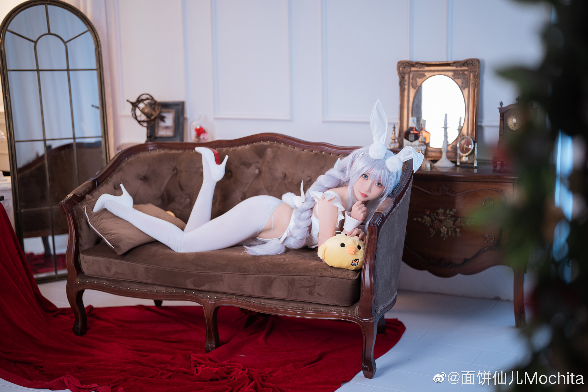 【COS】懒懒的白兔—— 你来了啊，指挥官。碧蓝航线 恶毒@面饼仙儿Mochita COSPLAY-第5张