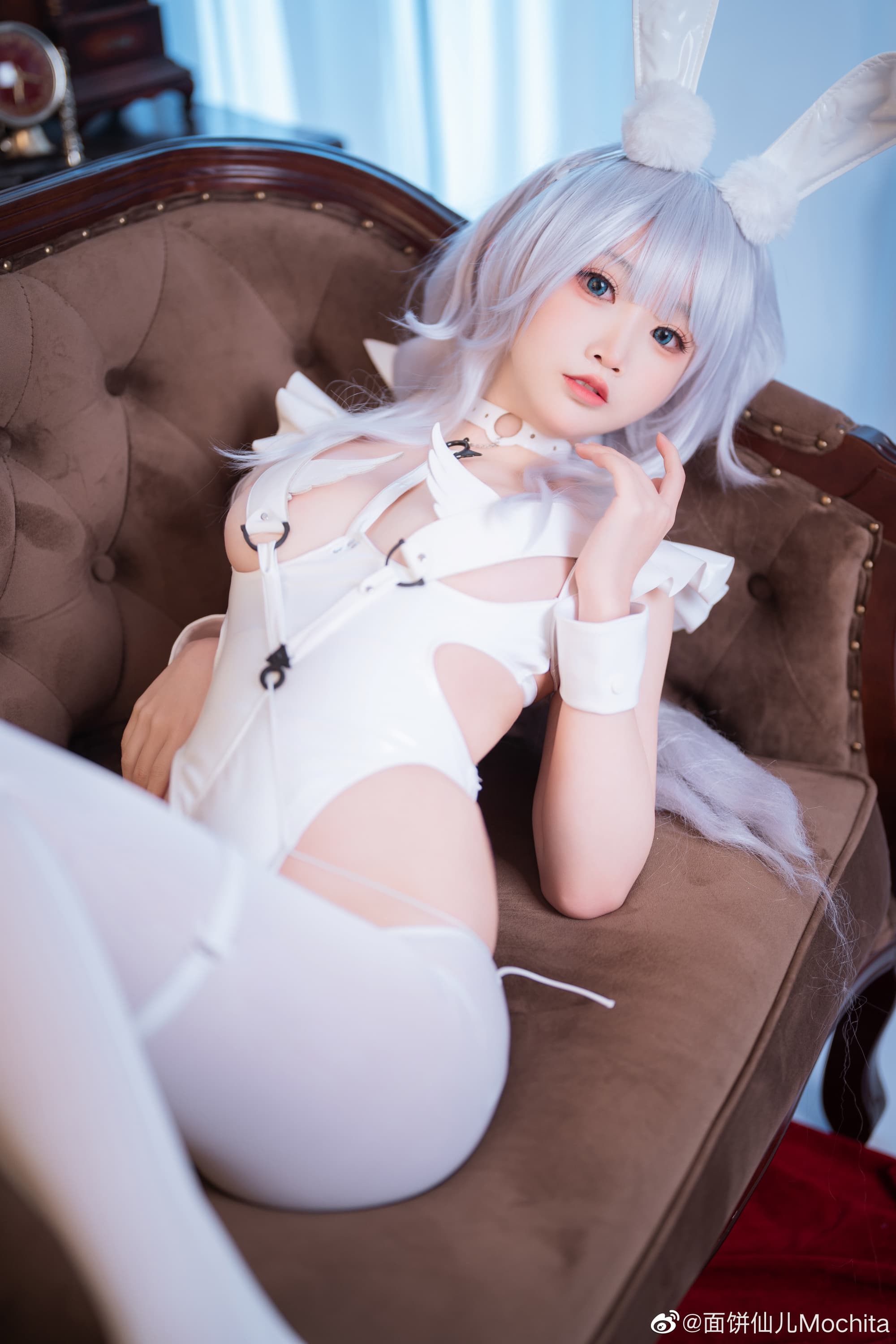 【COS】懒懒的白兔—— 你来了啊，指挥官。碧蓝航线 恶毒@面饼仙儿Mochita COSPLAY-第7张