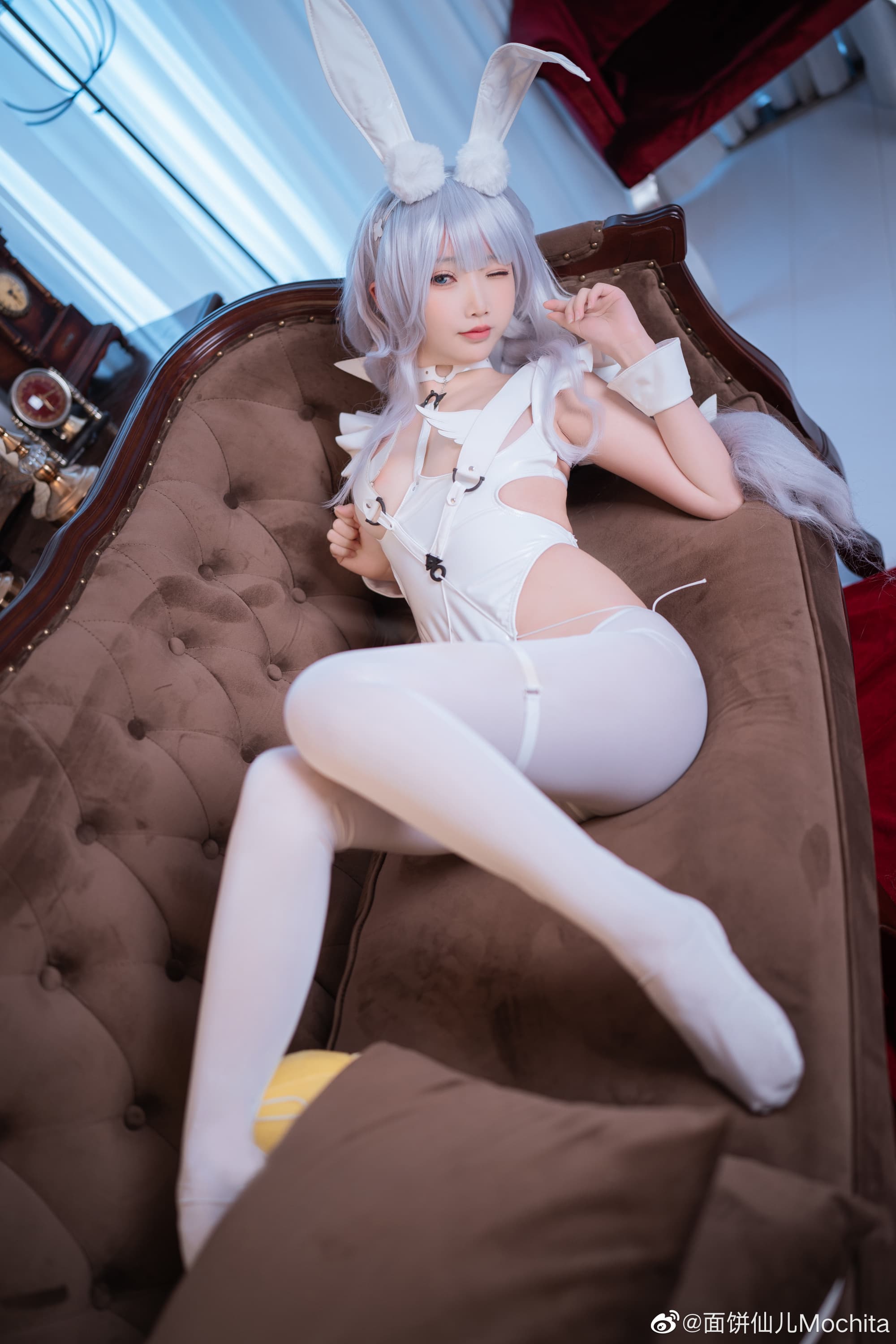 【COS】懒懒的白兔—— 你来了啊，指挥官。碧蓝航线 恶毒@面饼仙儿Mochita COSPLAY-第8张