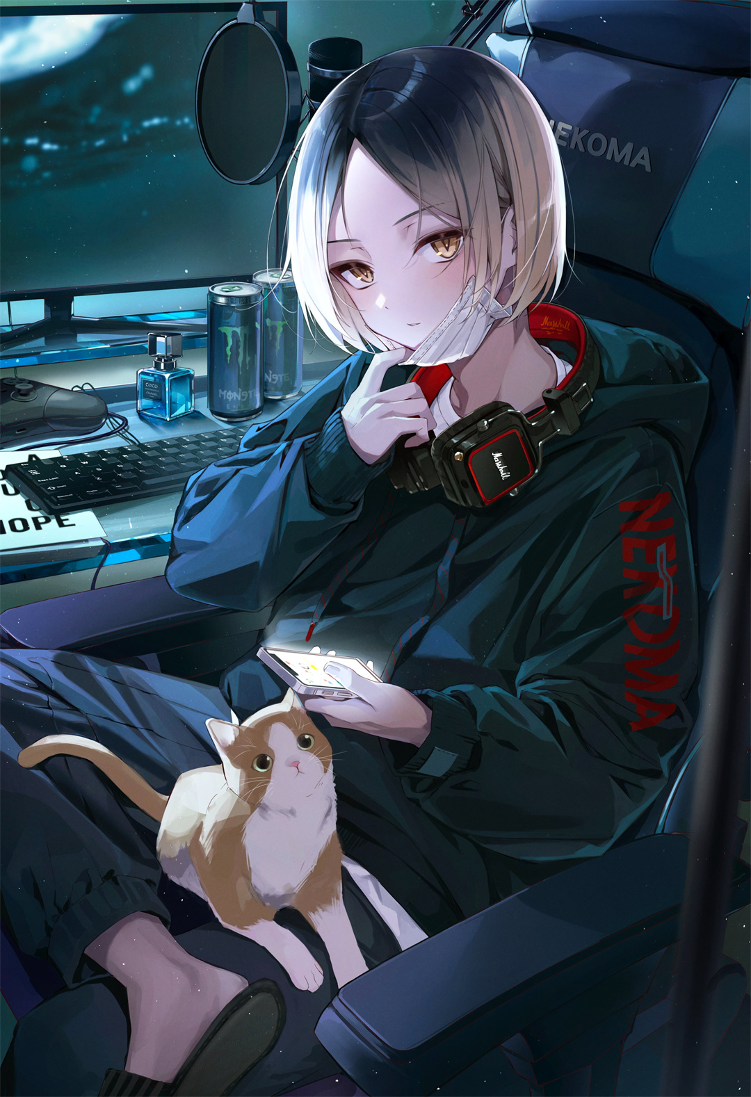 P站插画美图 排球少年！！ 猫与男孩@ウミ P站美图-第1张