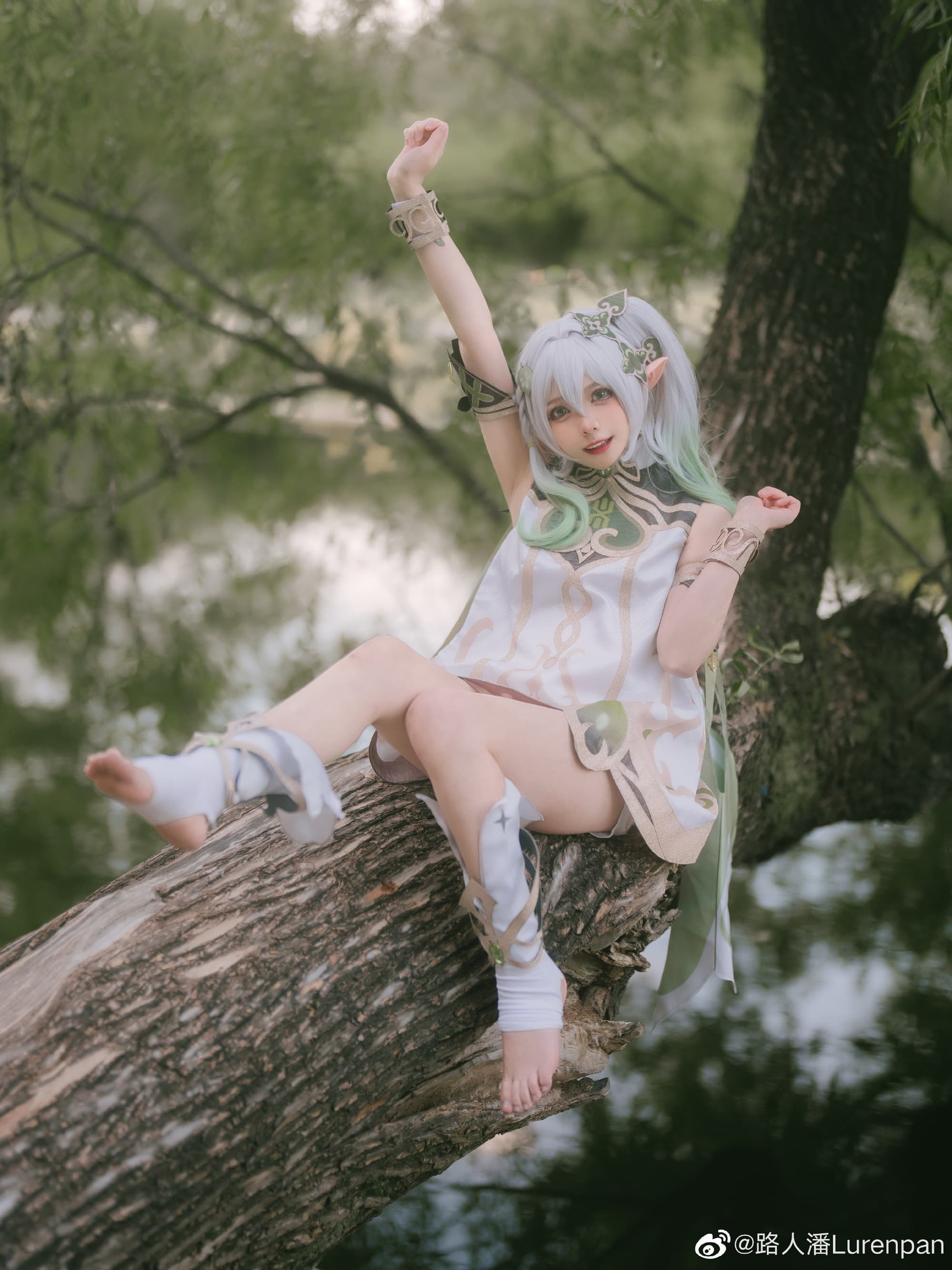 【COS】初期见面… 我叫纳西妲！🍃 I cos正片@白菜不白030 COSPLAY-第1张