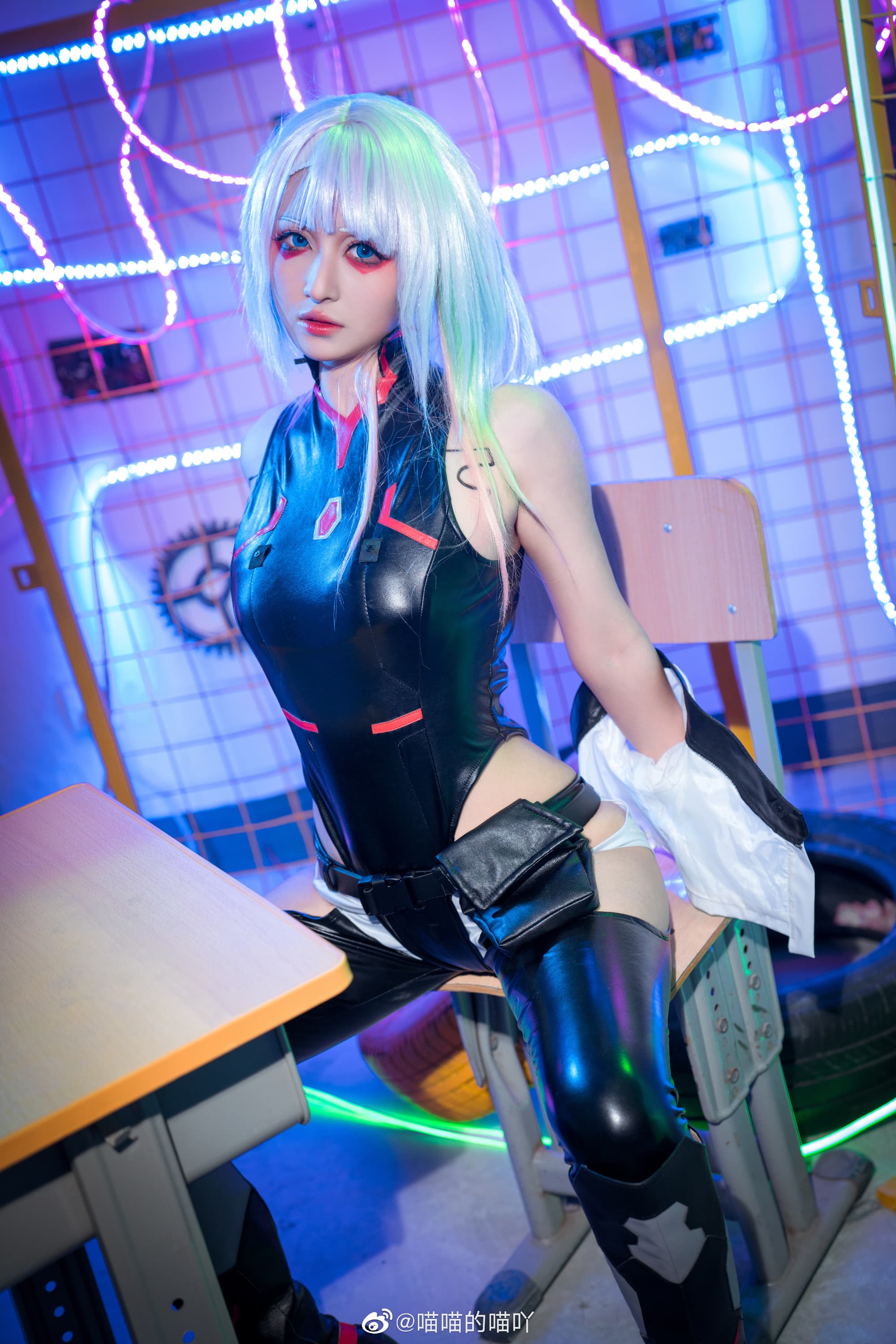❤️“我不要你守护，我不想你死，只要你活着就好   David”❤️ 赛博朋克边缘行者@喵喵的喵吖 COSPLAY-第4张