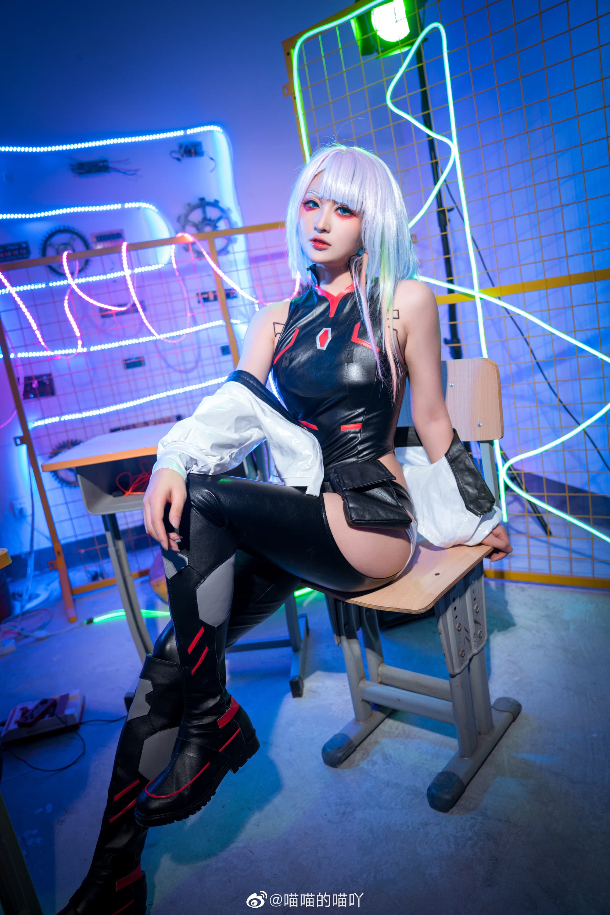❤️“我不要你守护，我不想你死，只要你活着就好   David”❤️ 赛博朋克边缘行者@喵喵的喵吖 COSPLAY-第5张