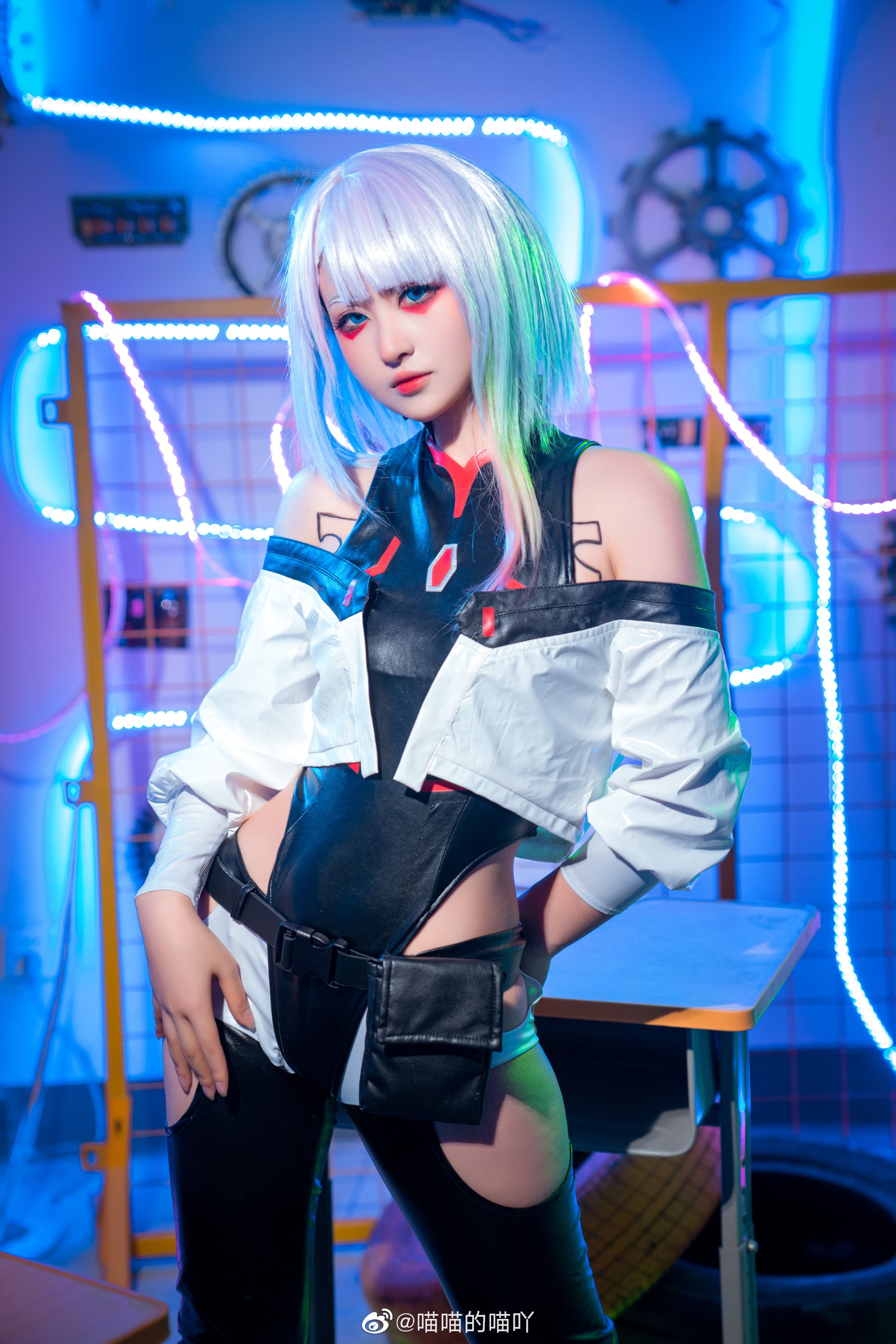 ❤️“我不要你守护，我不想你死，只要你活着就好   David”❤️ 赛博朋克边缘行者@喵喵的喵吖 COSPLAY-第12张