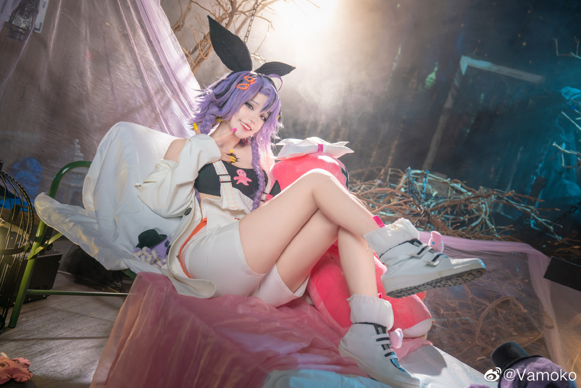 溅到身上了，下次还是你们打吧，我在边上看着就行～@Vamoko COSPLAY-第5张