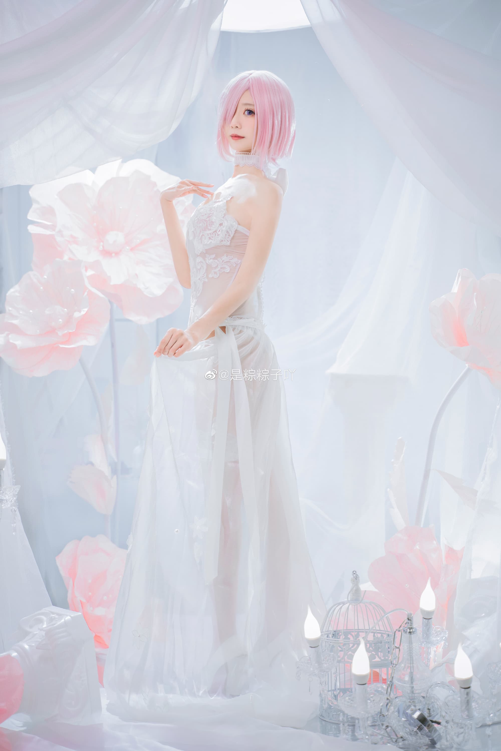 【COS】玛修同人花嫁 FGO 玛修·基列莱特@是粽粽子吖 COSPLAY-第1张