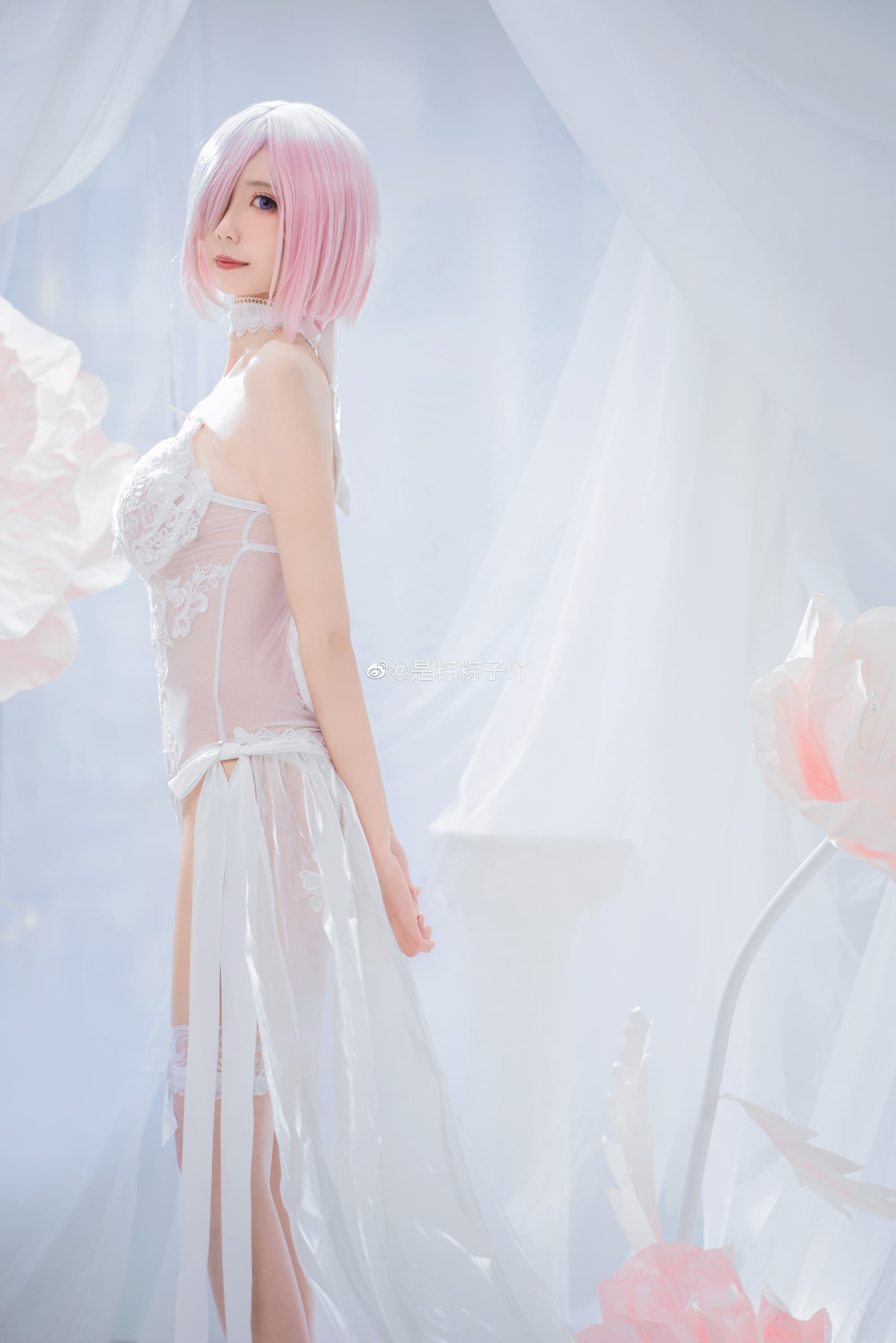 【COS】玛修同人花嫁 FGO 玛修·基列莱特@是粽粽子吖 COSPLAY-第2张