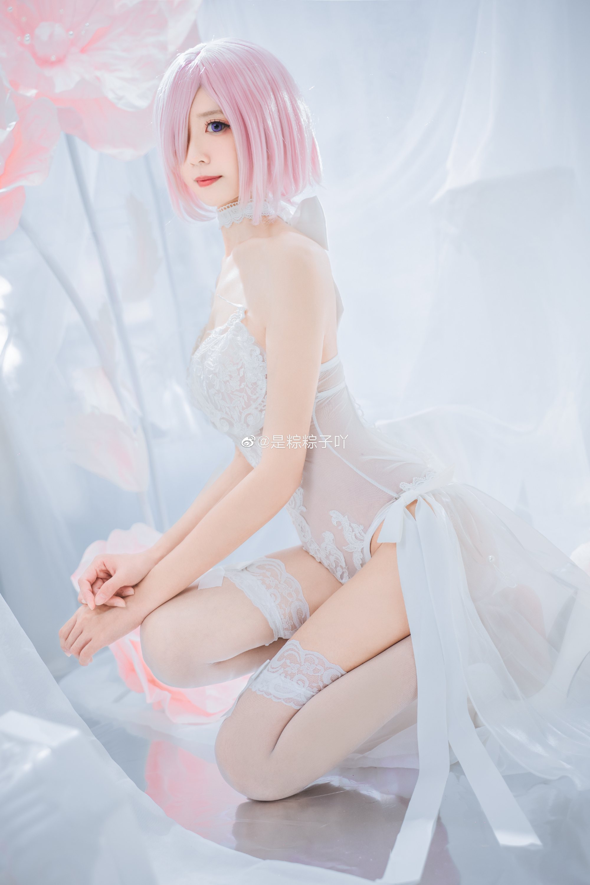 【COS】玛修同人花嫁 FGO 玛修·基列莱特@是粽粽子吖 COSPLAY-第3张