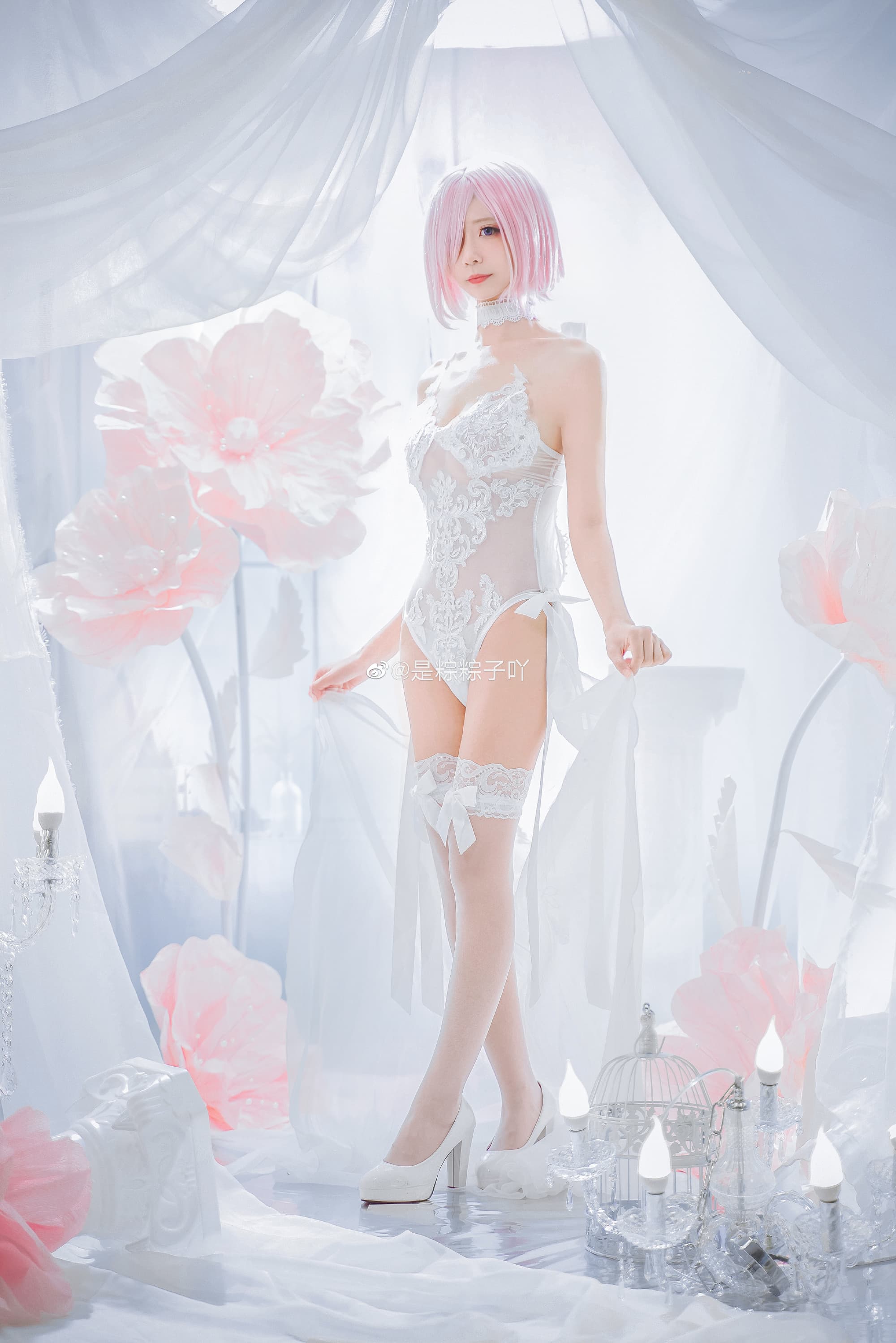 【COS】玛修同人花嫁 FGO 玛修·基列莱特@是粽粽子吖 COSPLAY-第4张
