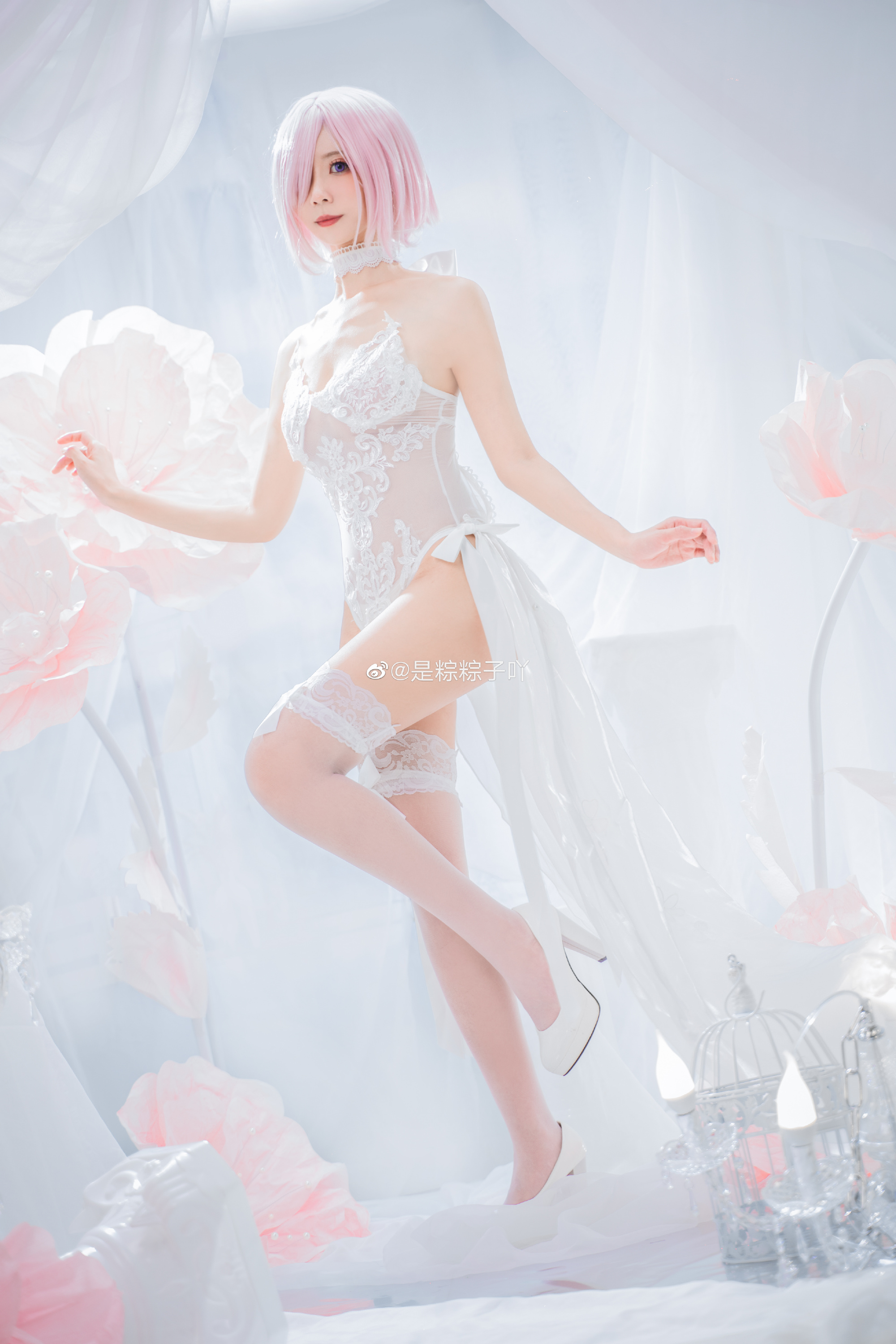 【COS】玛修同人花嫁 FGO 玛修·基列莱特@是粽粽子吖 COSPLAY-第8张