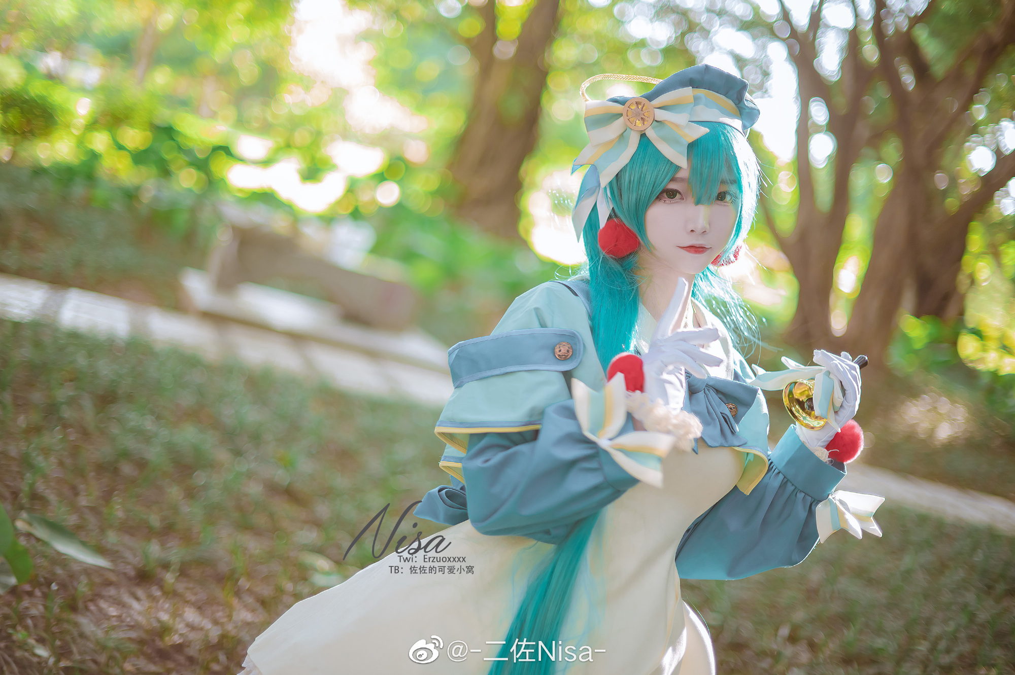【cos正片】初音未来 波陈年老图的混更~ @-二佐Nisa- COSPLAY-第4张