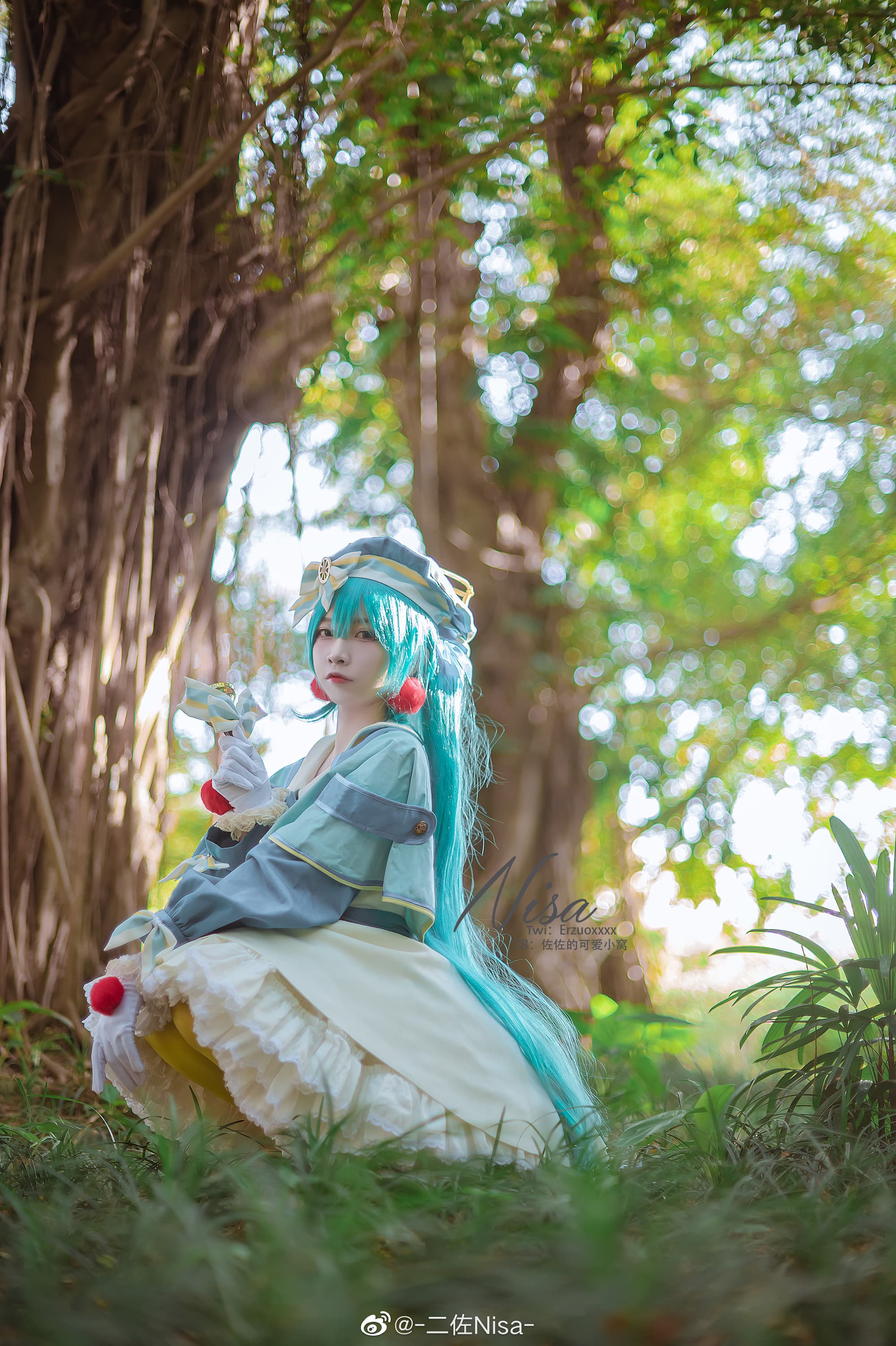 【cos正片】初音未来 波陈年老图的混更~ @-二佐Nisa- COSPLAY-第6张