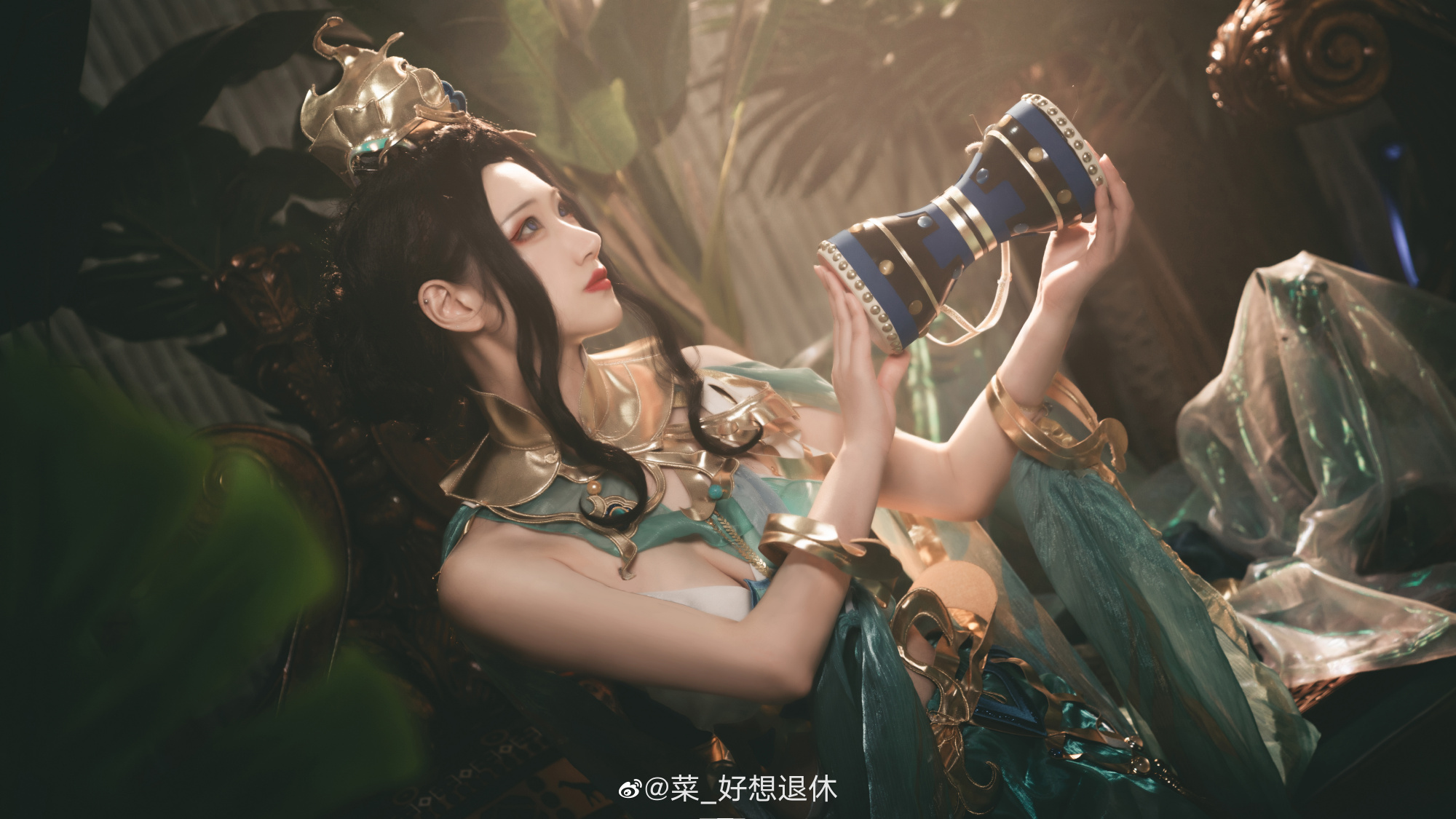 【COS】西风故道听旧梦，昔年弦鼓，昔年旋舞。王者荣耀 貂蝉@菜_好想退休 COSPLAY-第5张
