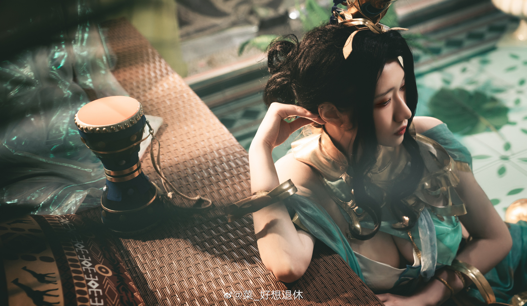 【COS】西风故道听旧梦，昔年弦鼓，昔年旋舞。王者荣耀 貂蝉@菜_好想退休 COSPLAY-第7张