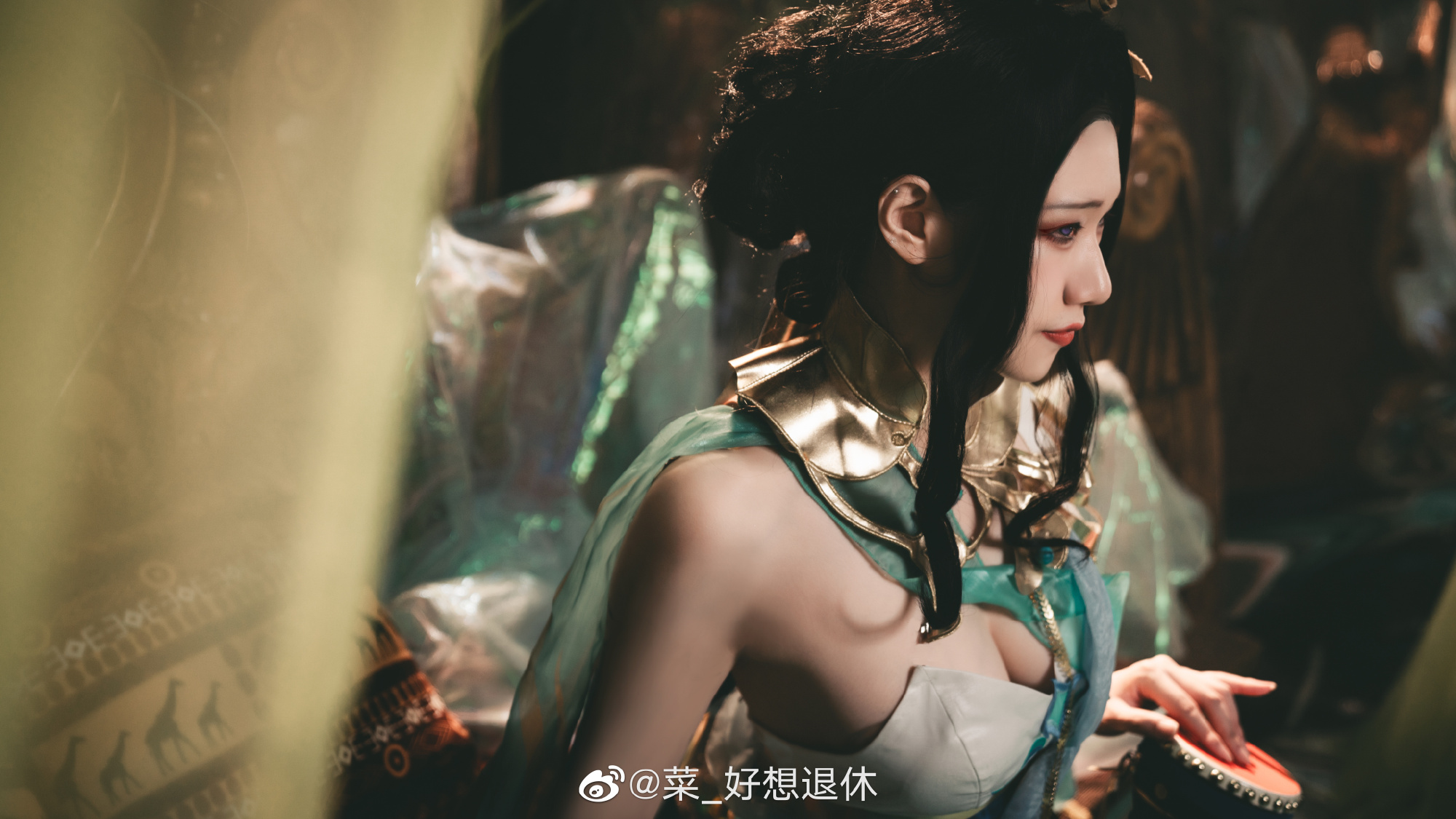 【COS】西风故道听旧梦，昔年弦鼓，昔年旋舞。王者荣耀 貂蝉@菜_好想退休 COSPLAY-第9张
