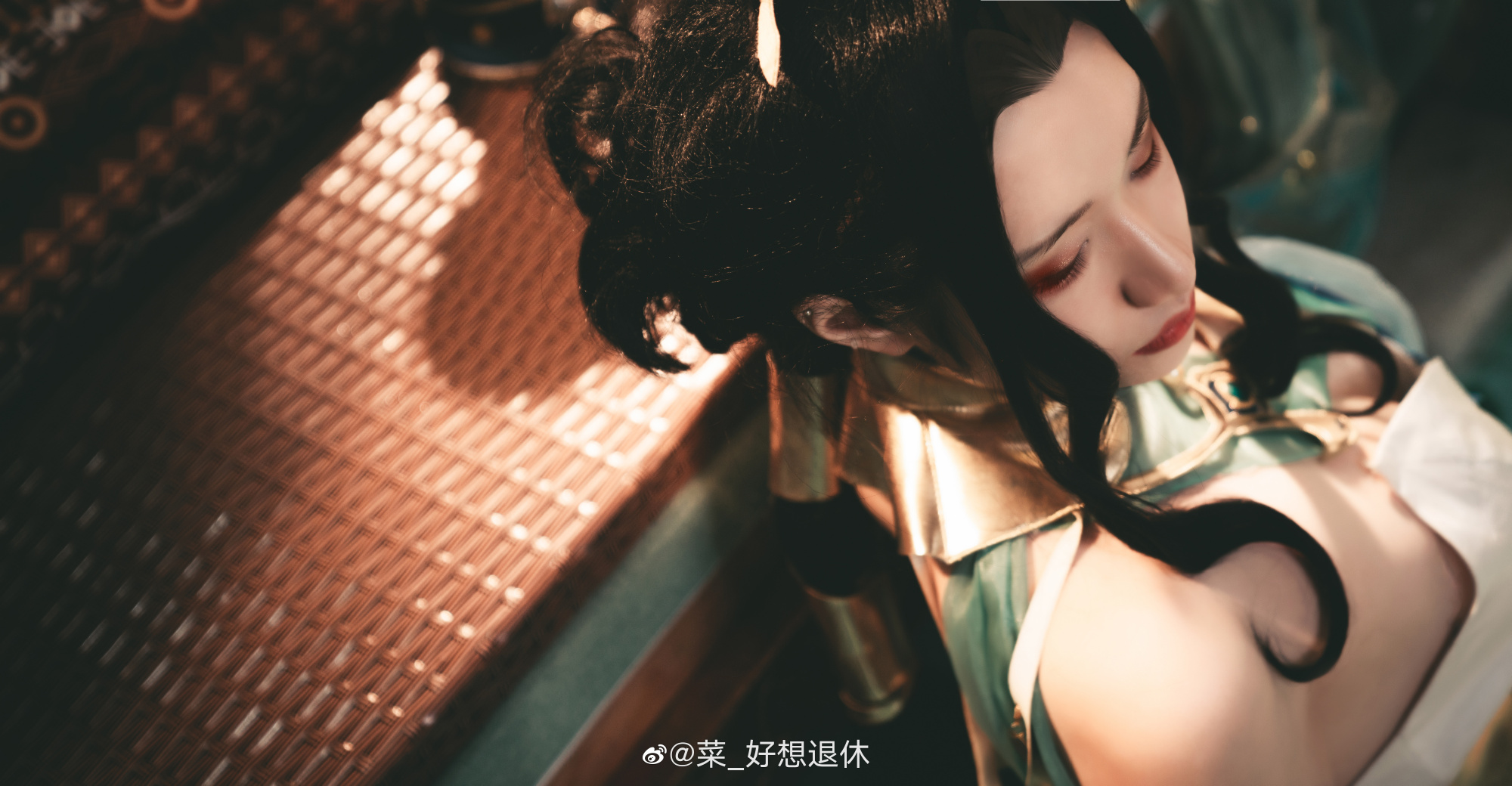 【COS】西风故道听旧梦，昔年弦鼓，昔年旋舞。王者荣耀 貂蝉@菜_好想退休 COSPLAY-第10张