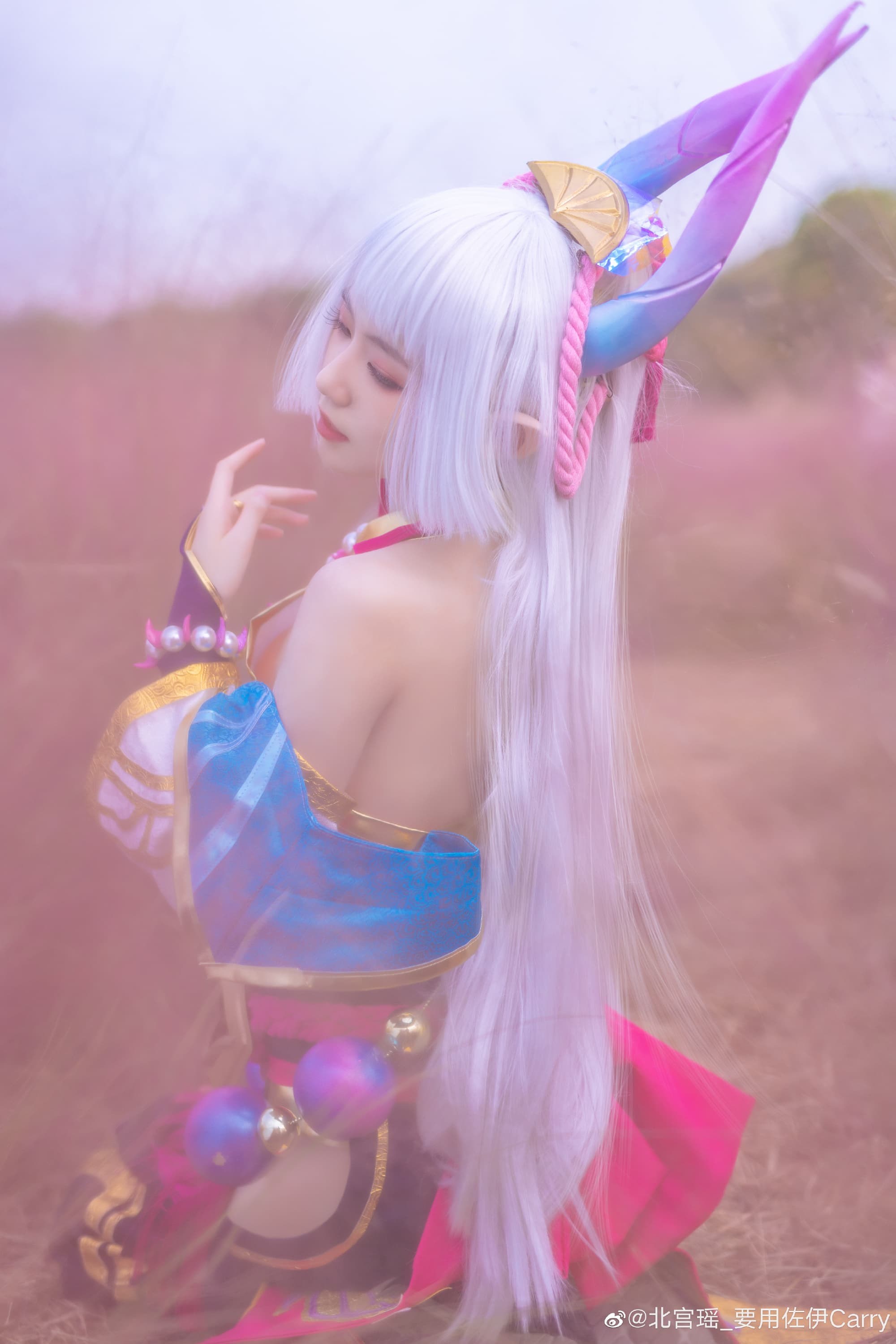 2022年 英雄联盟  灵魂莲华 辛德拉@北宫瑶_要用佐伊Carry COSPLAY-第5张